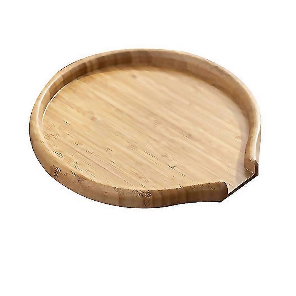 For Bamboo Round Tea Tray Tea Cake Tea Tray Tea Accessories