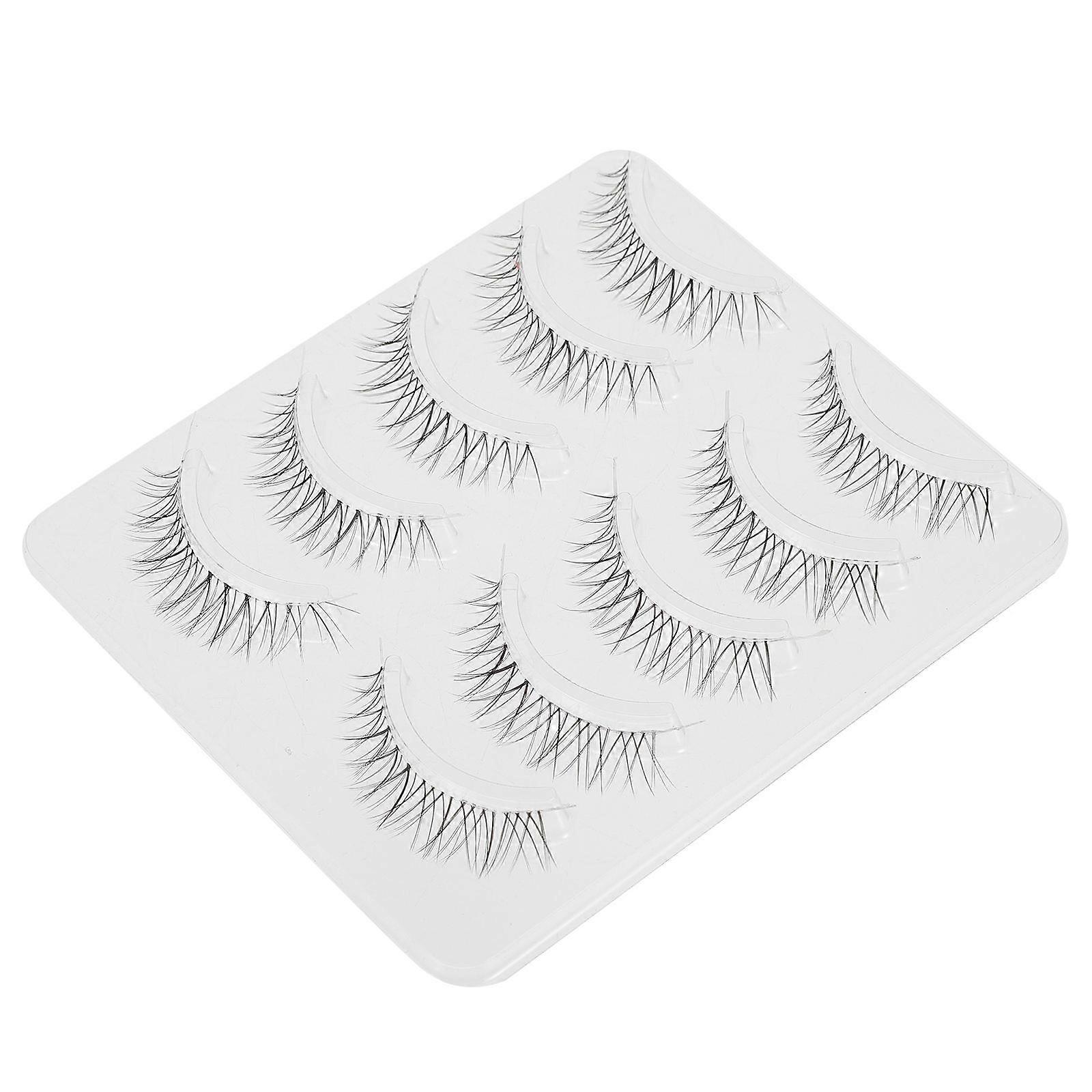 Dense Fake Eyelashes Made of Chemical Fiber for Wear Multi Color 5 Pairs