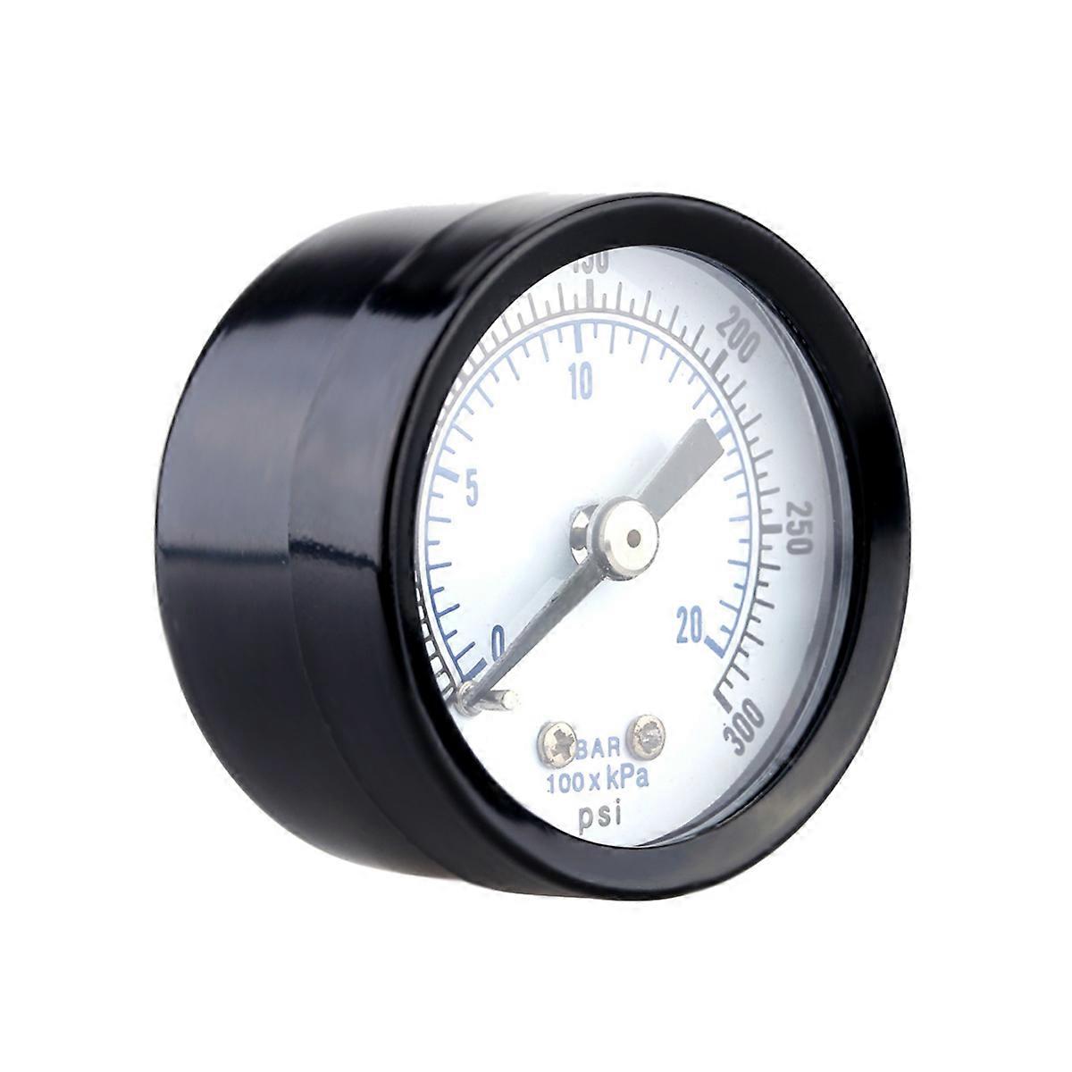 Black Metal Tester for Measuring Oil Gas with 0-300PSI Range Portable and Durable