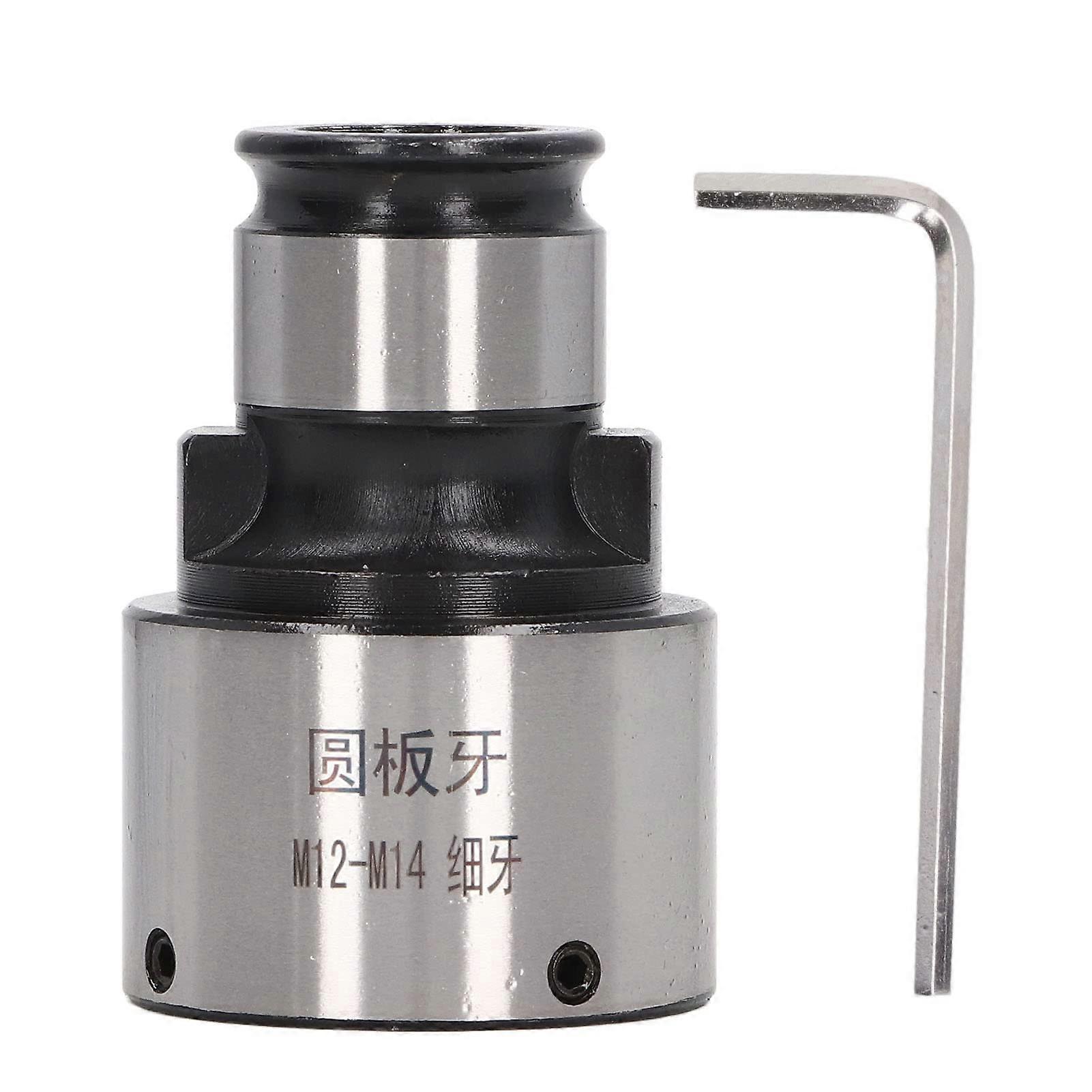 Carbon Steel Round Thread Cutting Chuck, 30mm Diameter, Oxidation Resistant, Easy Removal for Milling Machines, Fine Teeth