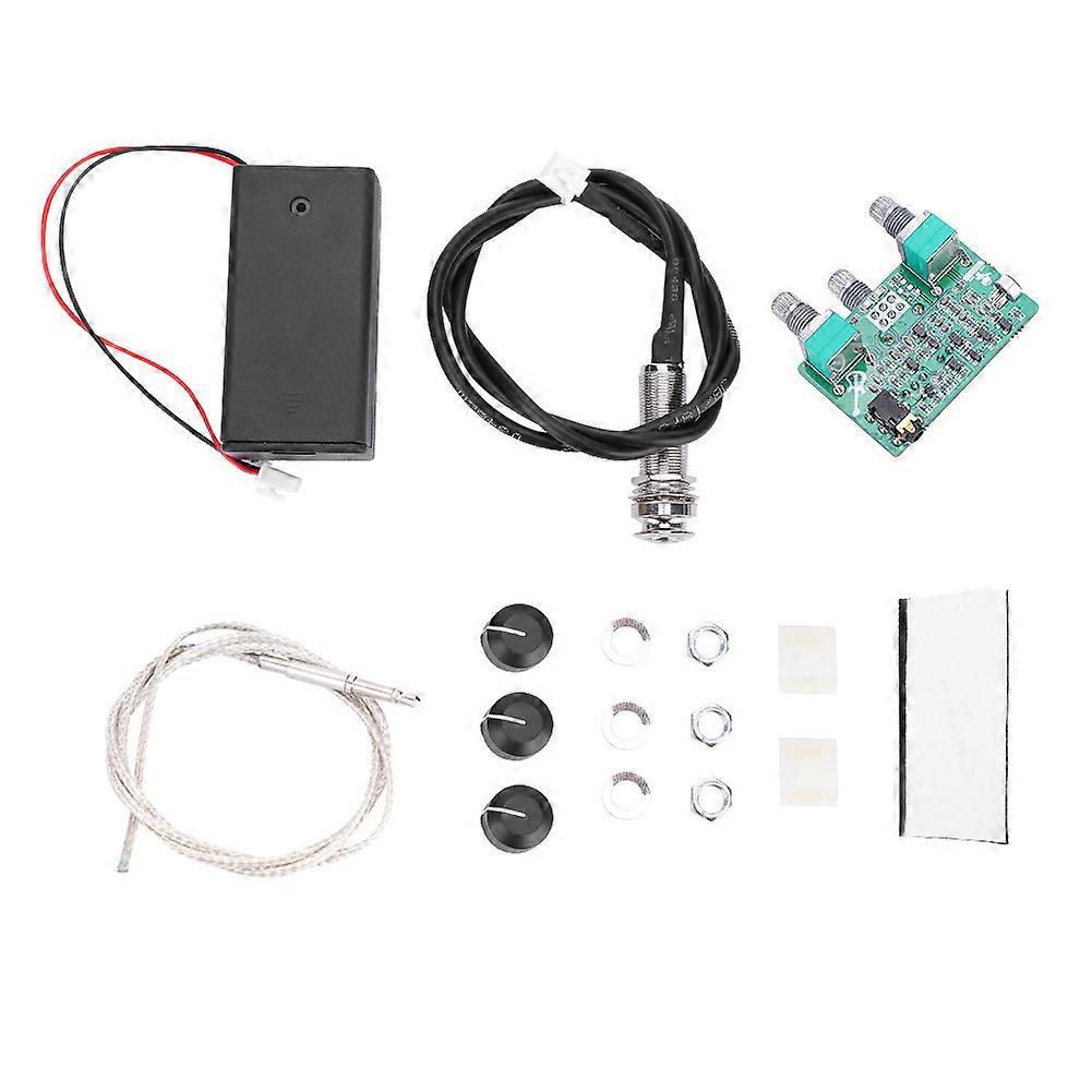 3 Control Knobs EQ Equalizer Built in Pickup for Guitar String Instrument Parts