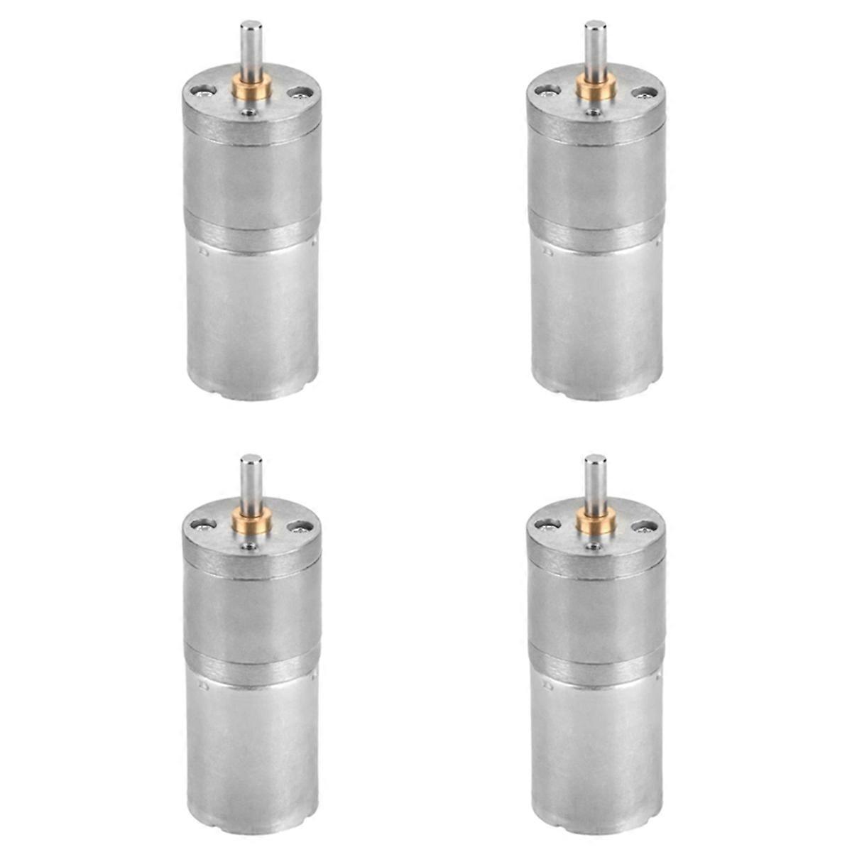 4X 25GA-370 DC 12V Mini Motor Speed Reduction Geared Motor for Electronic Lock(300RPM)