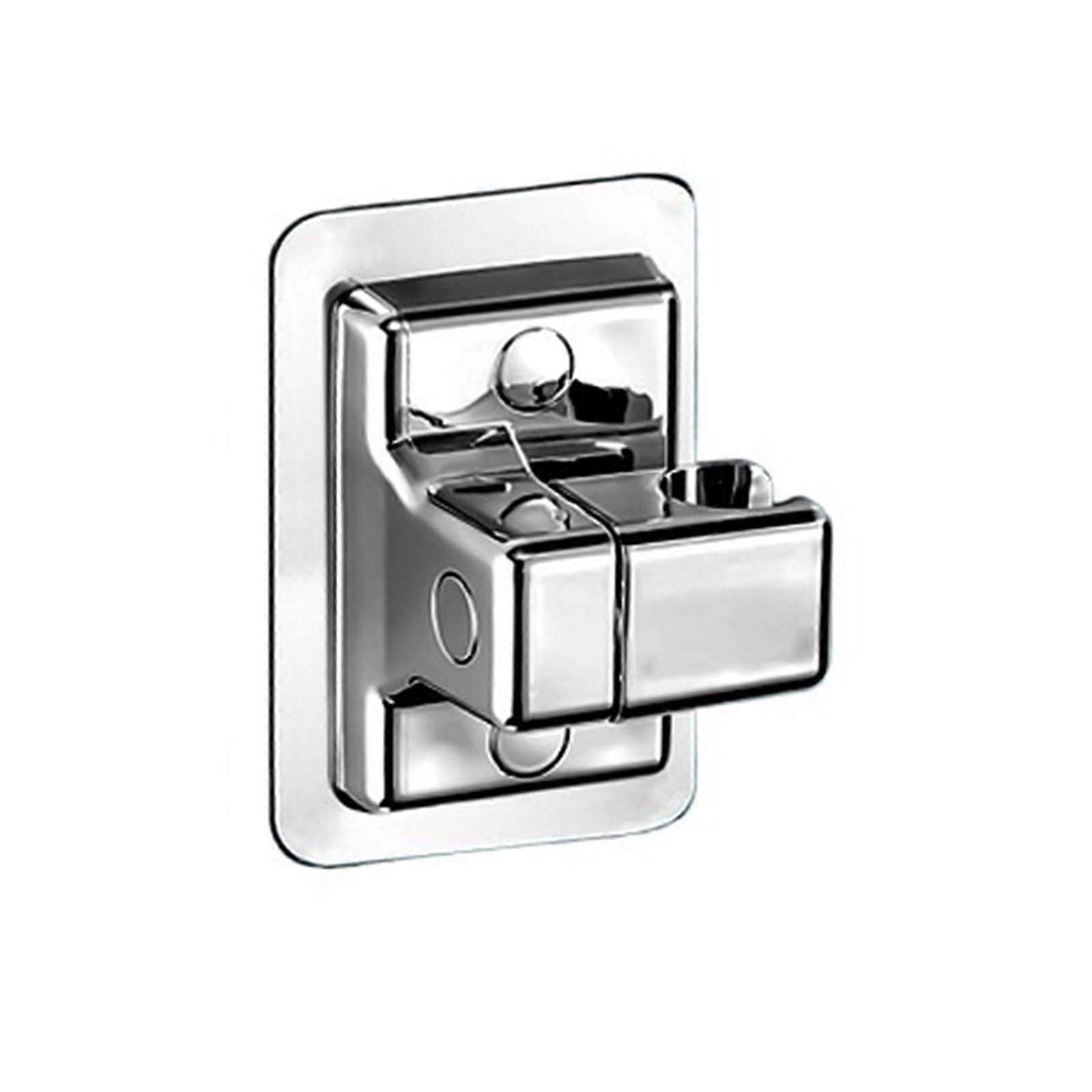 Verstellbare Duschkopfhalterung, Wandhalterung, selbstklebend, silber
