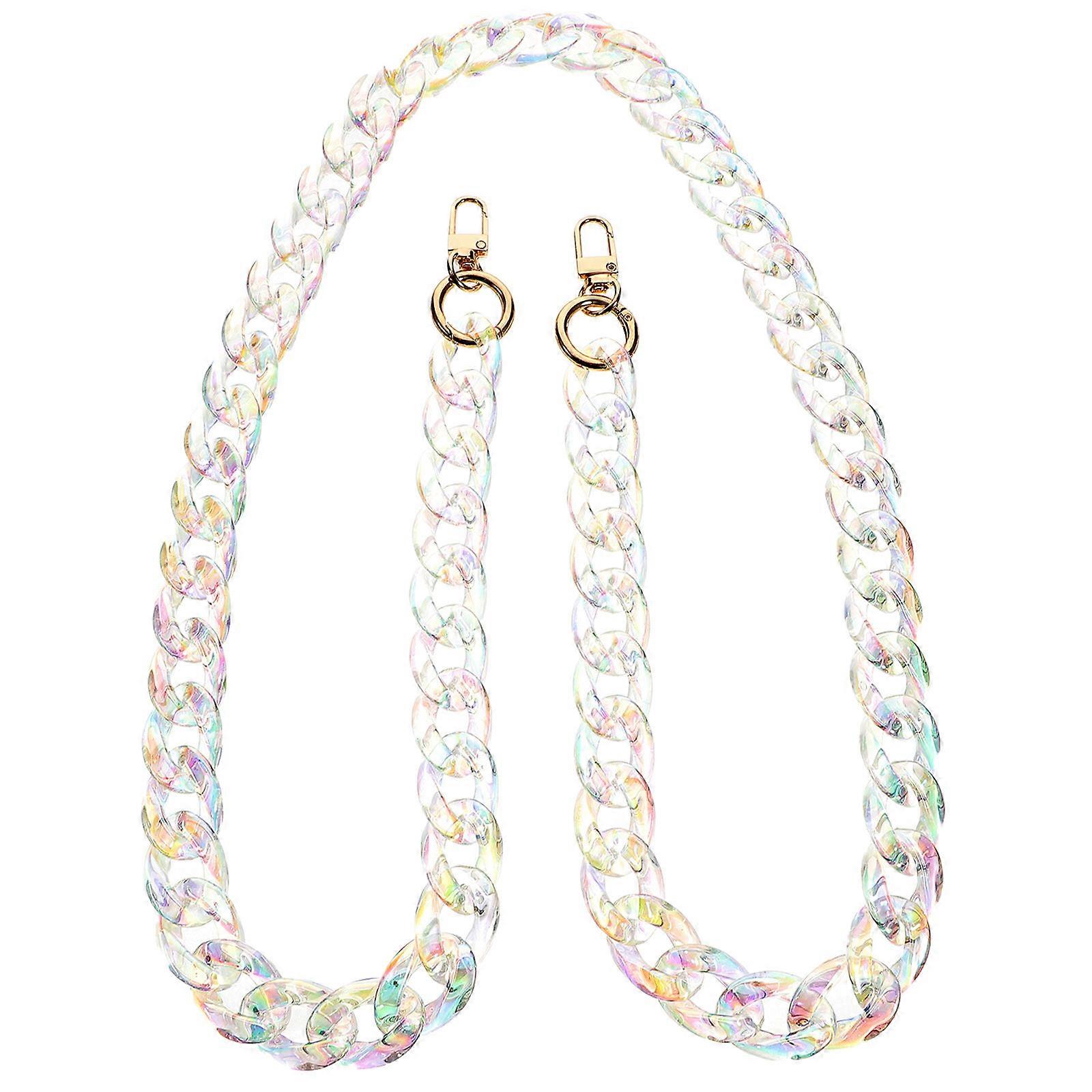 Purse Chain Strap Diy Bag Chain Elegant Handbag Accessory Multi Color 120X2cm Replacement 1Set