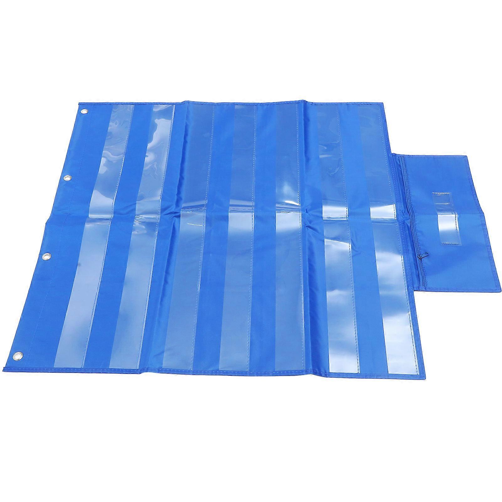 Standard Pocket Chart For Teaching Aid Use 71X71cm Blue Design 1Set