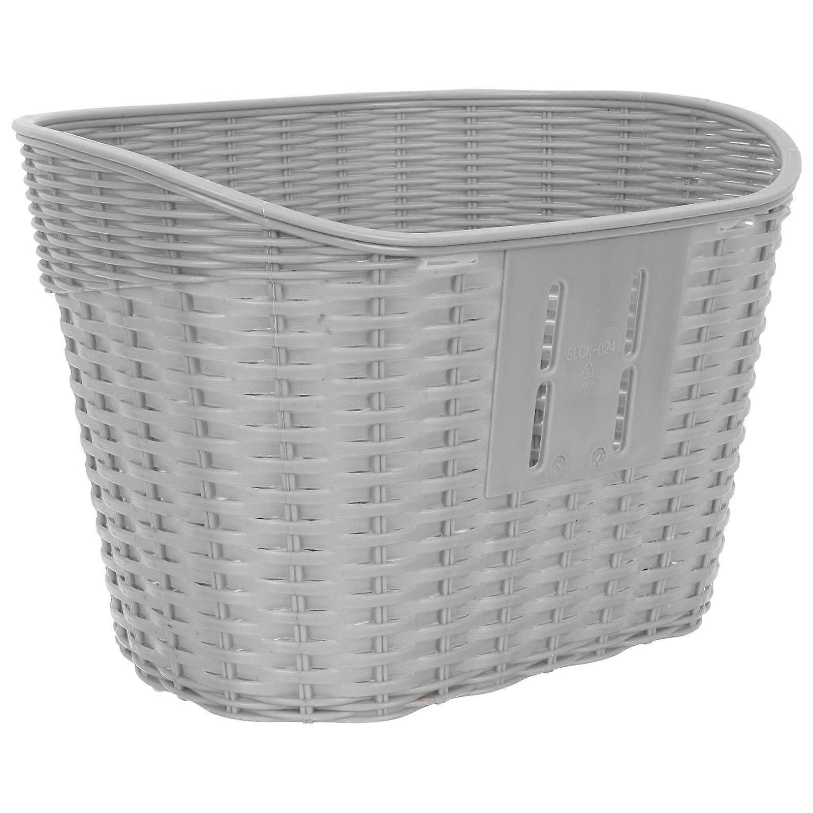 Bicycle Storage Basket Waterproof Rectangular Aluminum Alloy Frame Outdoor Cycling 1Pack