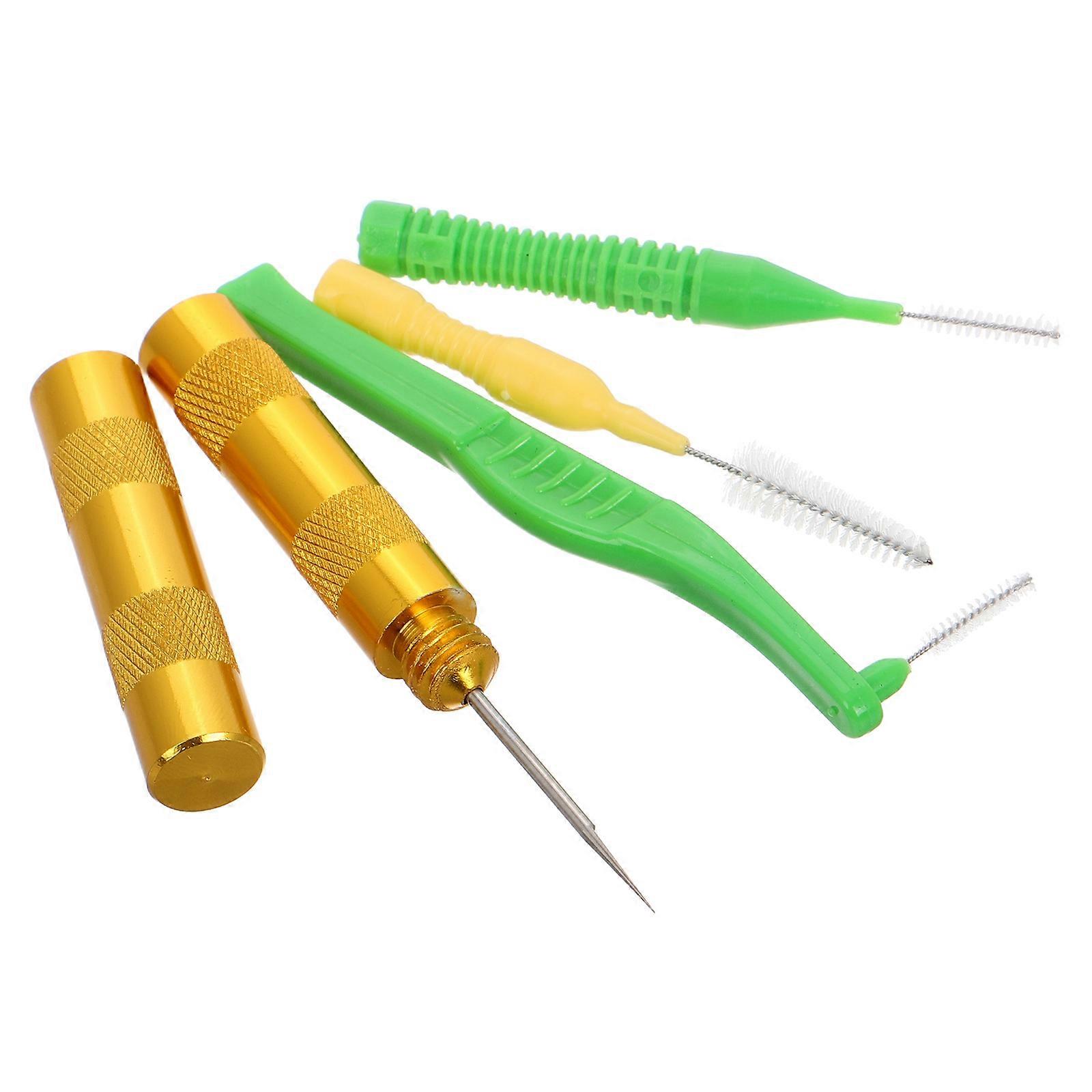 Airbrush Cleaner Tool Set 4Pcs Airbrush Accessories Hobby Tasks Versatile Functionality Durable Plastic Metal