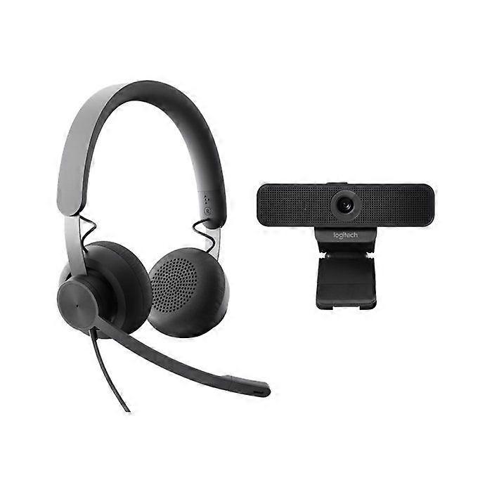 Wired Headset Zone + Webcam C925e - Logitech - Video Collaboration Kit - Stereo - Black - USB-C