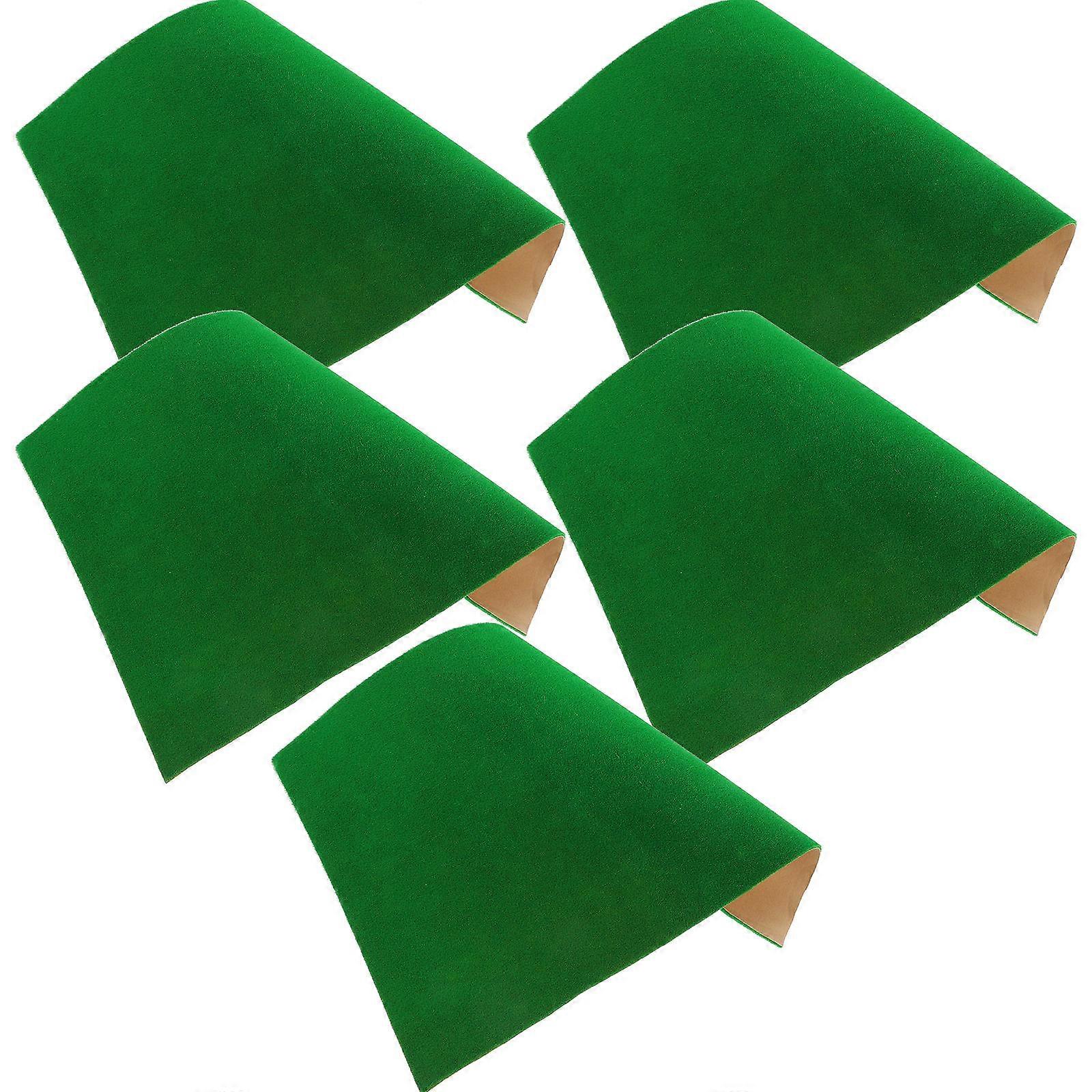 Masteelf 5pcs Doll House Simulation Lawn Models for Doll House Lawn and Sand Table Materials