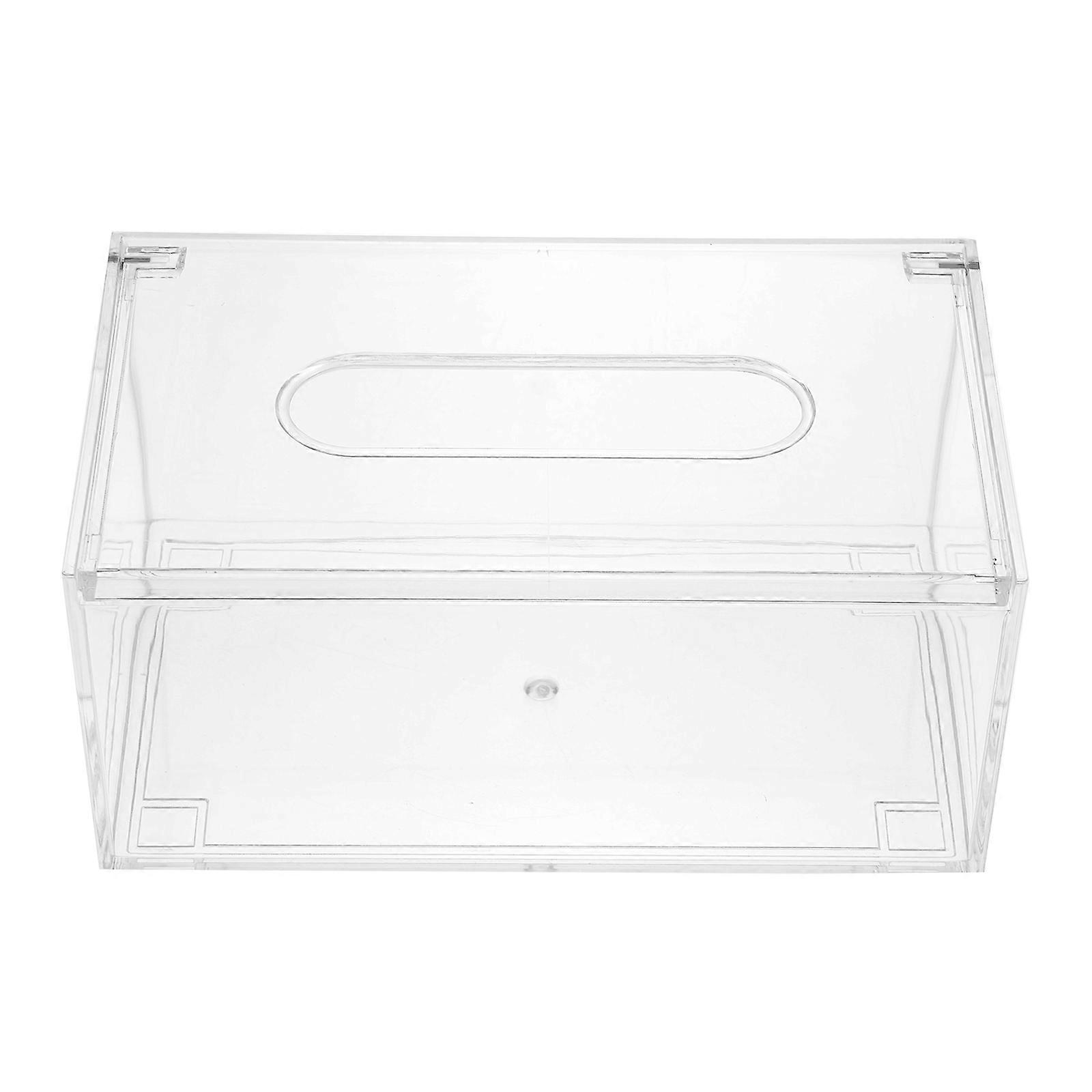 Rectangular Tissue Holder Household Tissue Storage Box Friends Rectangular with Elliptical Edges 20.5X12X9CM 1Pcs
