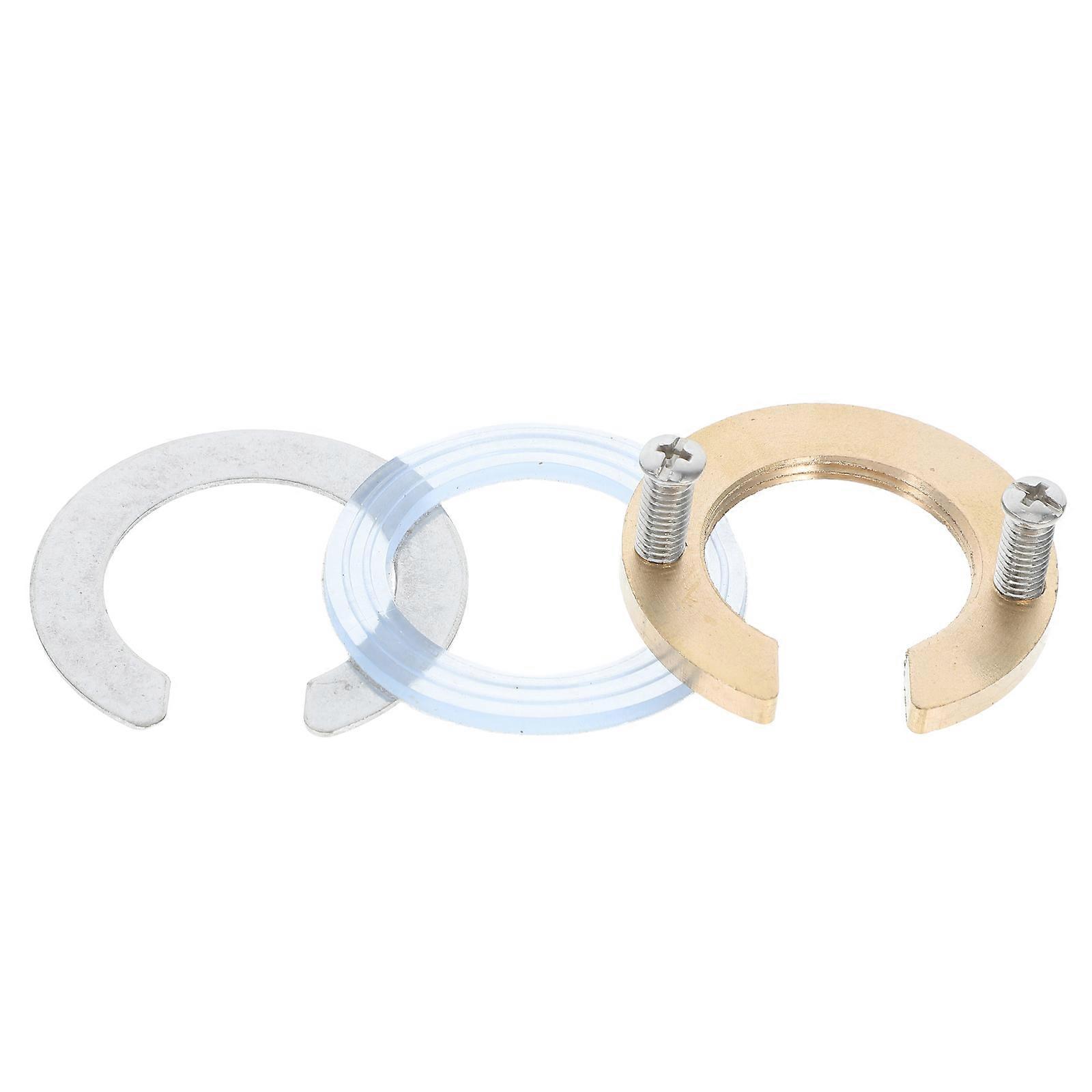 Faucet Nut Replacement Kit with Antiloosening Cap and Fastening Circlip Washer for Home Use Golden