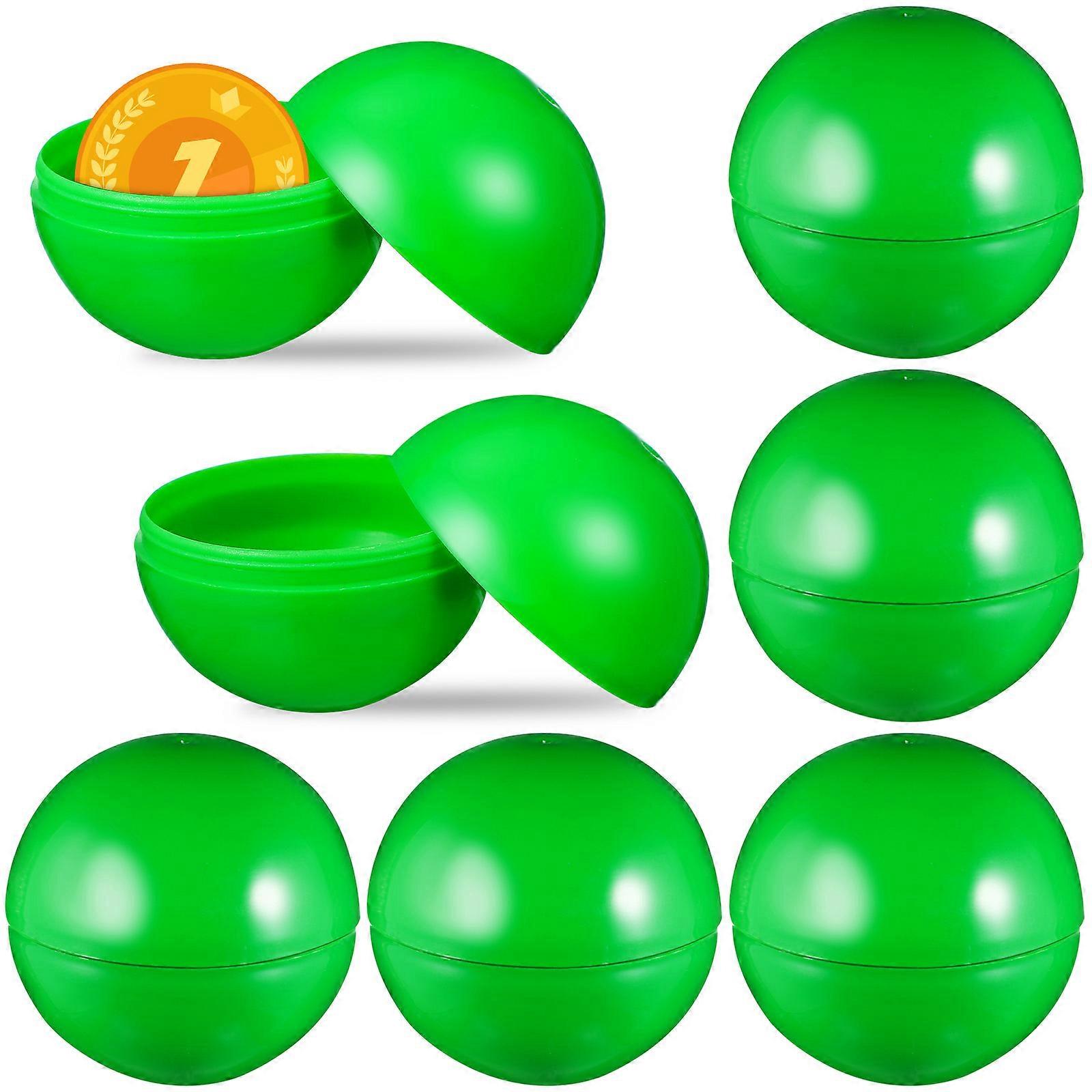 Green Plastic Balls for Game Use Bright Color Hollow Design Practical Props 25 Pcs