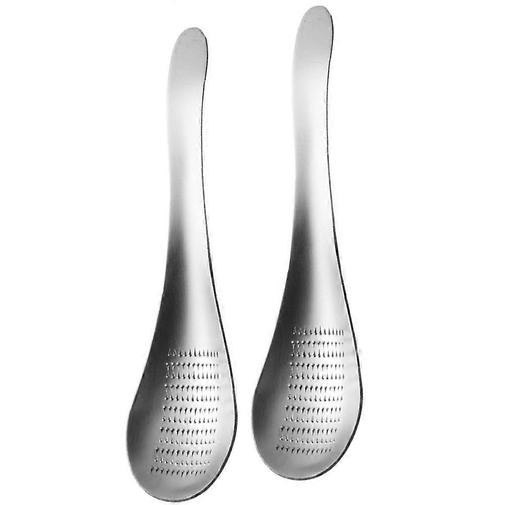 Stainless Steel Hand with Handle for Kitchen Use Easy Clean MultiFunction Ginger and Garlic Mincer Silver Size 2Pcs