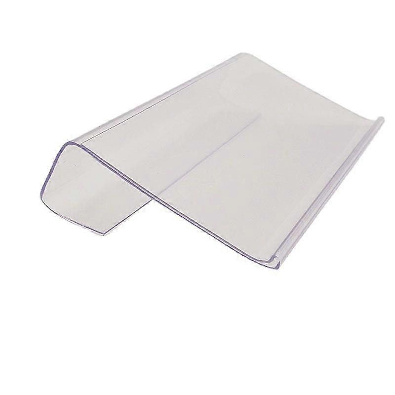 50pcs Plastic Label Holders: Clear Reusable Price Tags Display Shelf Clip-On Wire Shelf Sign Clips For Supermarket Retail Store And Pantry