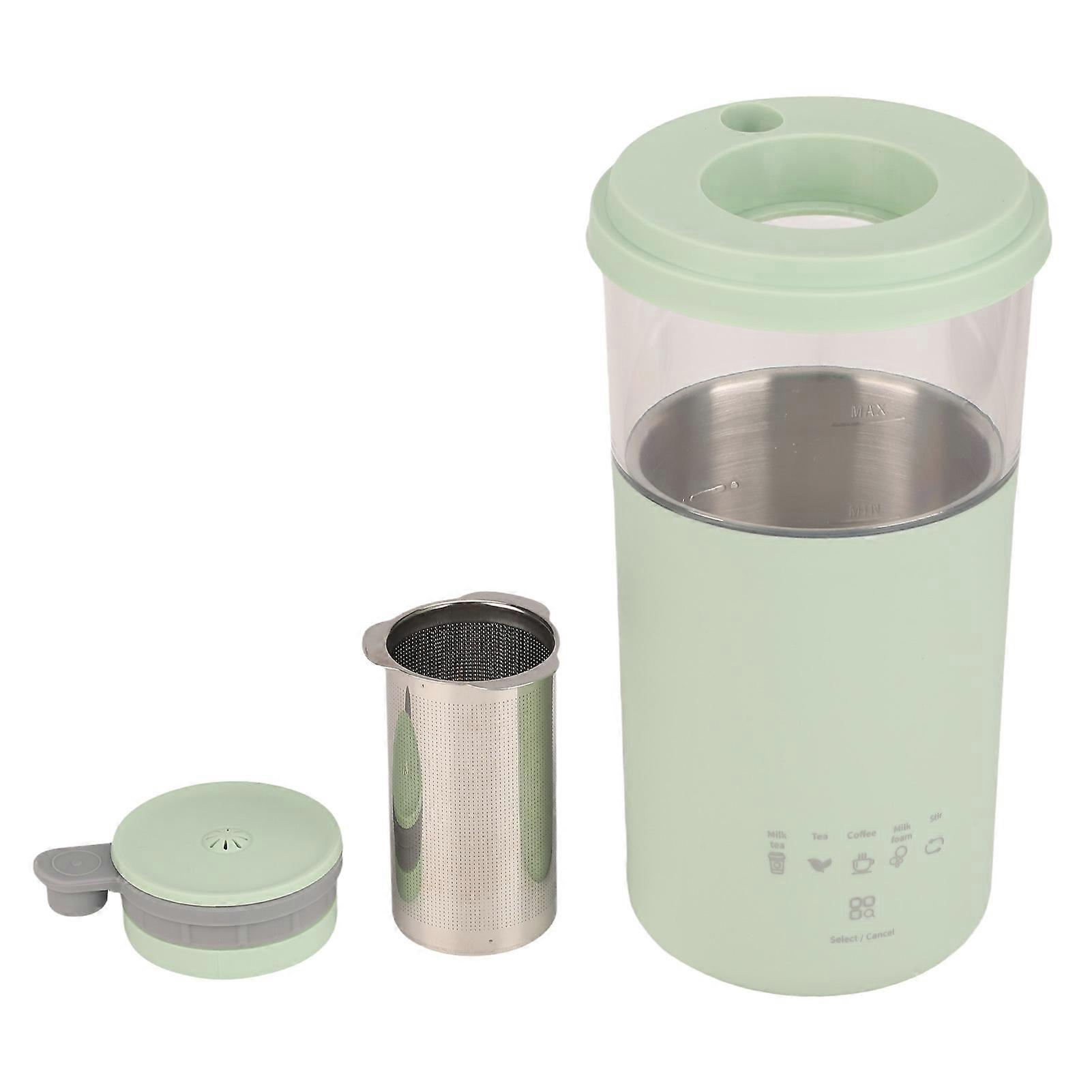 Electric Milk Frother 350ml Magnetic Stirring Heating Small Portable Electric Milk Foamer Coffee Frother