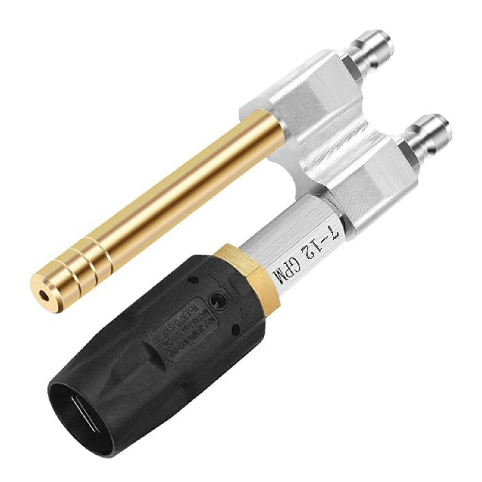Robust High-Pressure Washer Nozzle with Adjustable Spray for 7–12 GPM Cleaning, Brass Tip, Long Range Compatibility