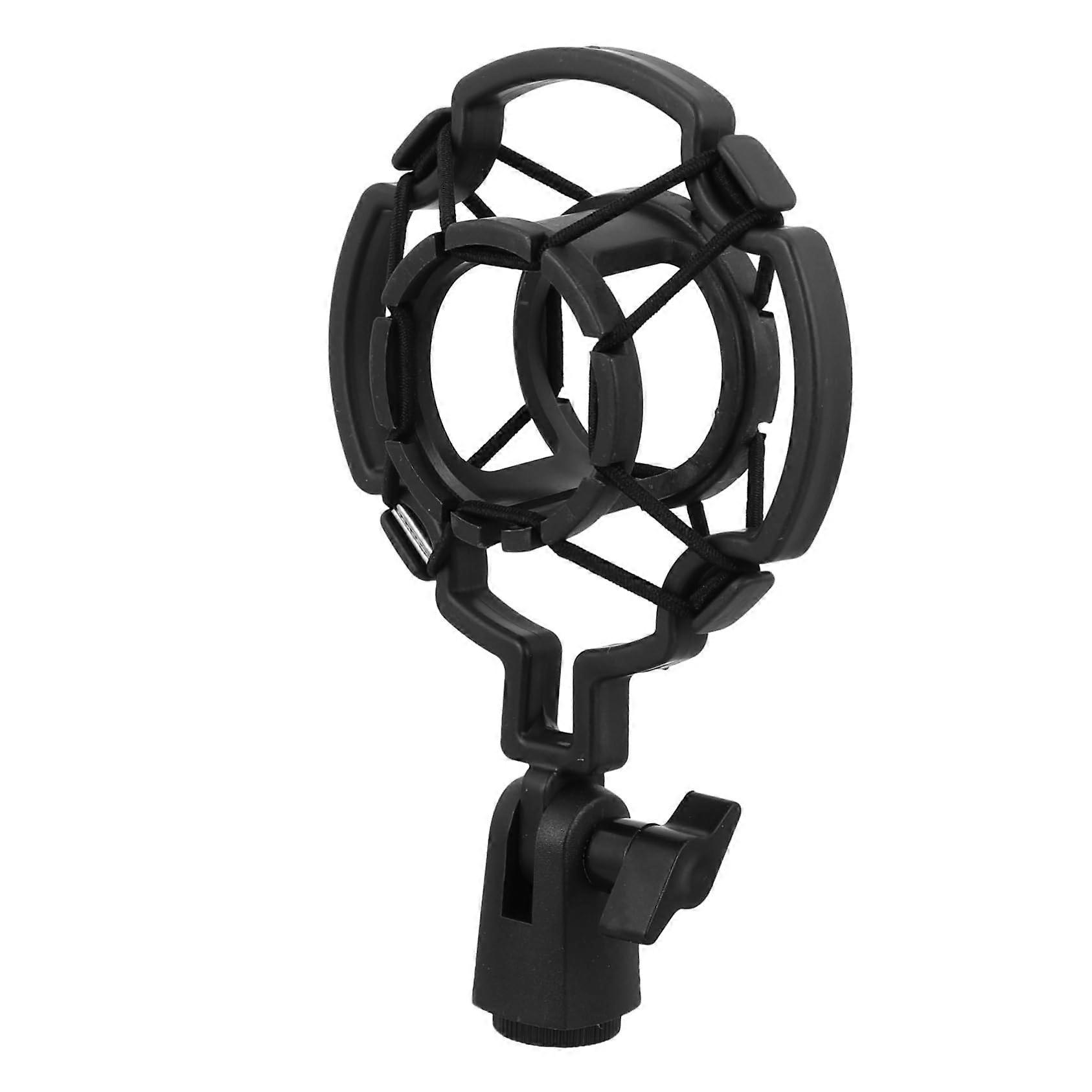 Universal Shockmount for Microphone Stand Adapter, Anti-Vibration Holder for Studio Recording and Broadcast Compatibility