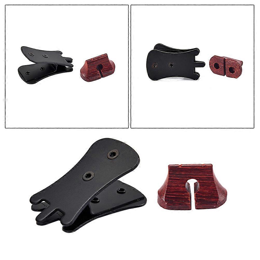 Erhu Mute Bridge-shaped Accessory for Practice Sessions Black 1Pack