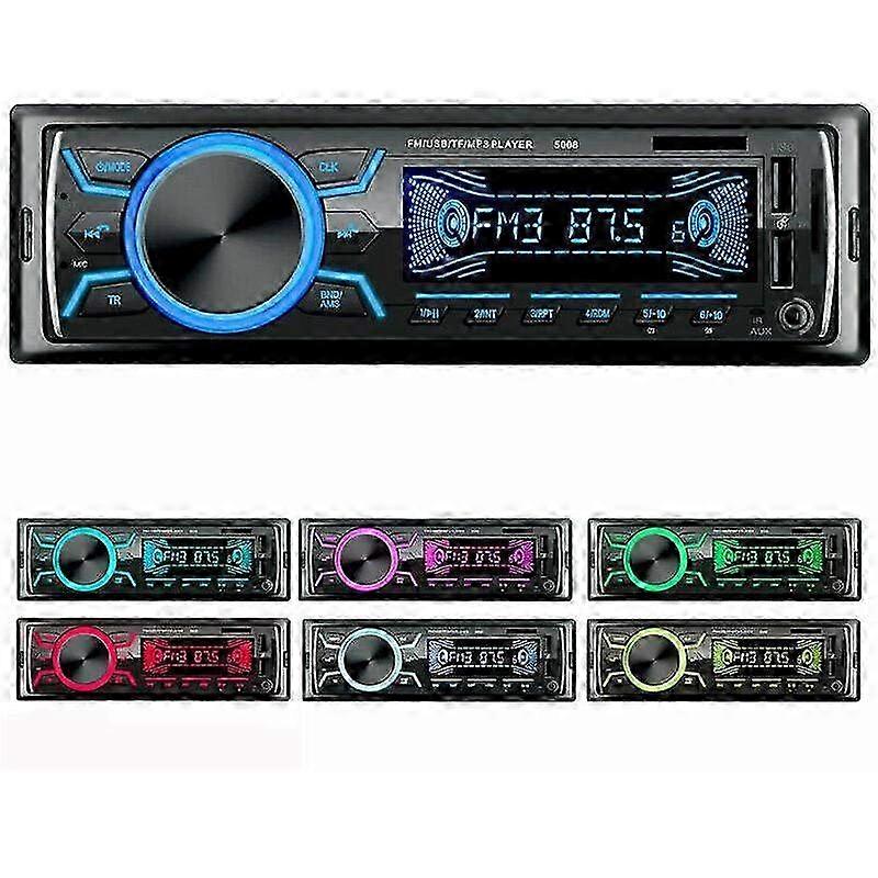 1-DIN Bluetooth Car Radio with 4x60W FM Stereo - USB/SD/AUX/MP3 Player & Equalizer for Pioneer-Compatible Vehicles