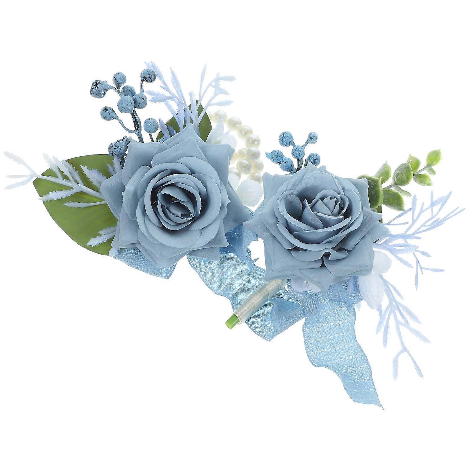 Elegant Wrist Corsage Flowers For Dances And Performances With Lightweight Design Made Of Fabric Color 1 Set