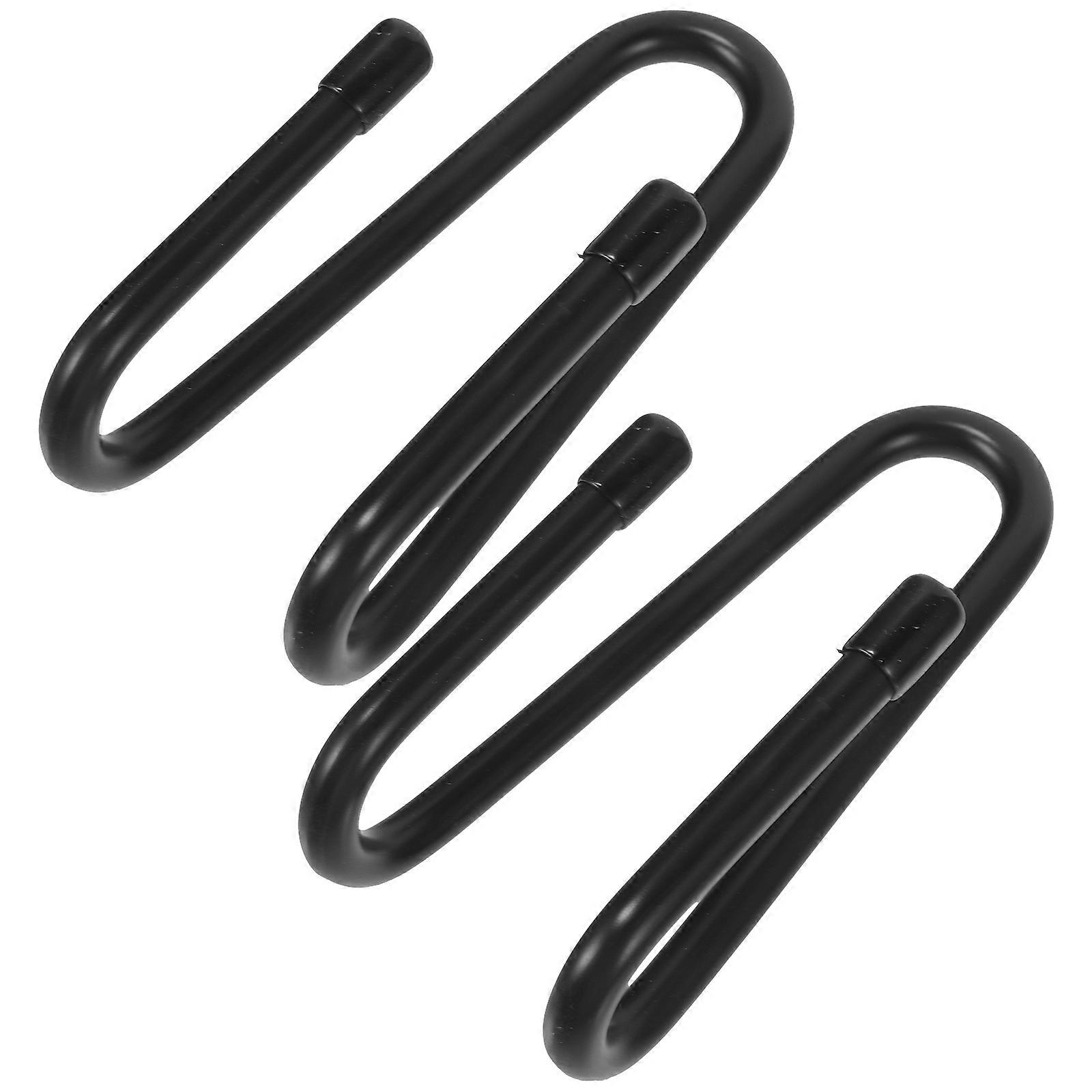 Black Metal Wall Shelves for Sword Display Made of Aluminium Alloy Perfect for Home Decor 2 Sets