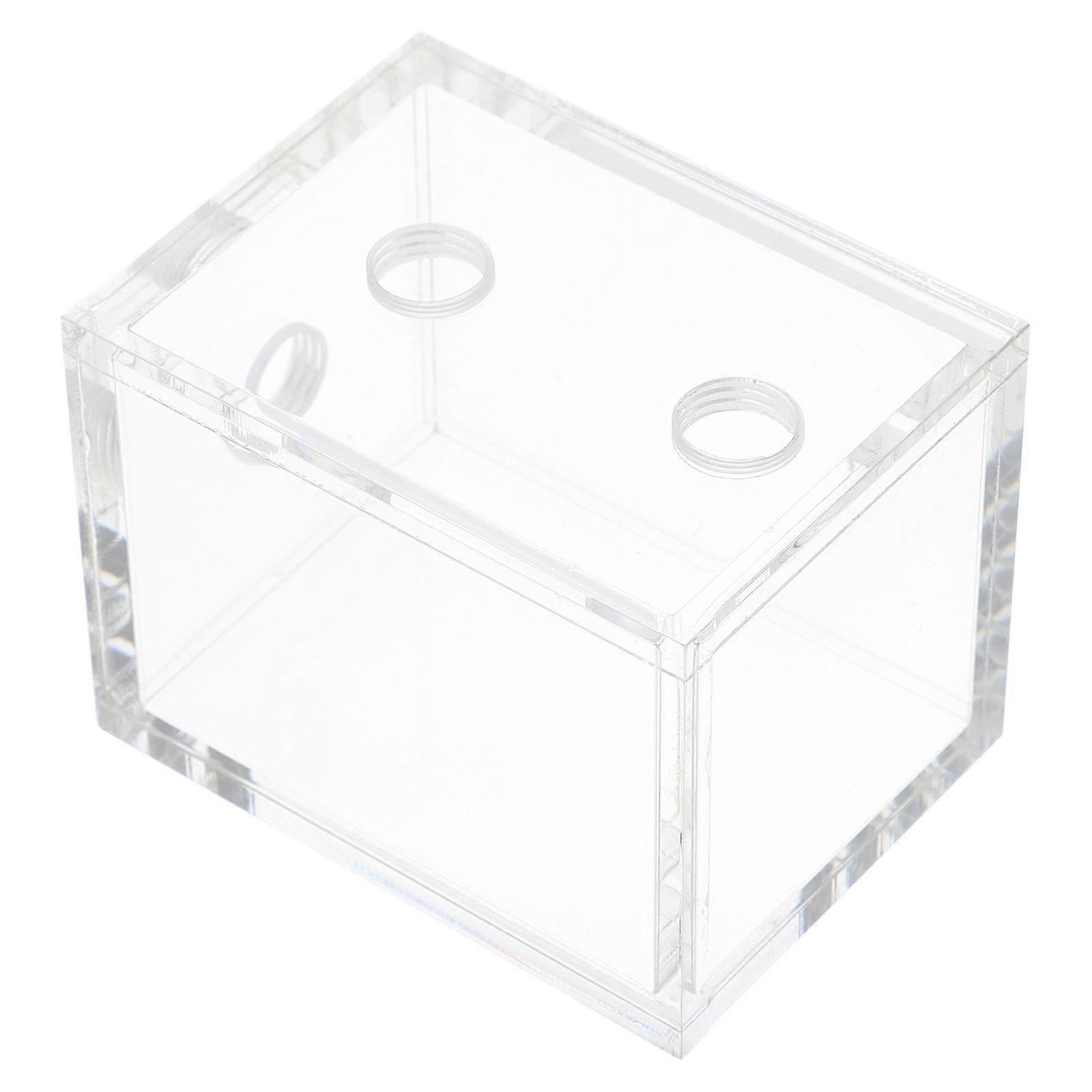 Acrylic Water Container 8.2X6.2cm 200ml Transparent Mini For Tech Enthusiasts Diy Computer Setup 1Set