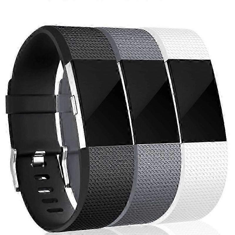 3PCS Soft Replacement Bands for Fitbit Charge 2 - Comfortable Watch Straps in Stylish Designs
