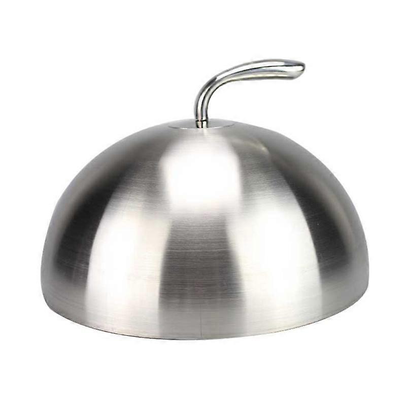20/24/26/28cm Stainless Steel Steak Knife Teppanyaki Lid Dome Dish Lid Food Lid E7CB