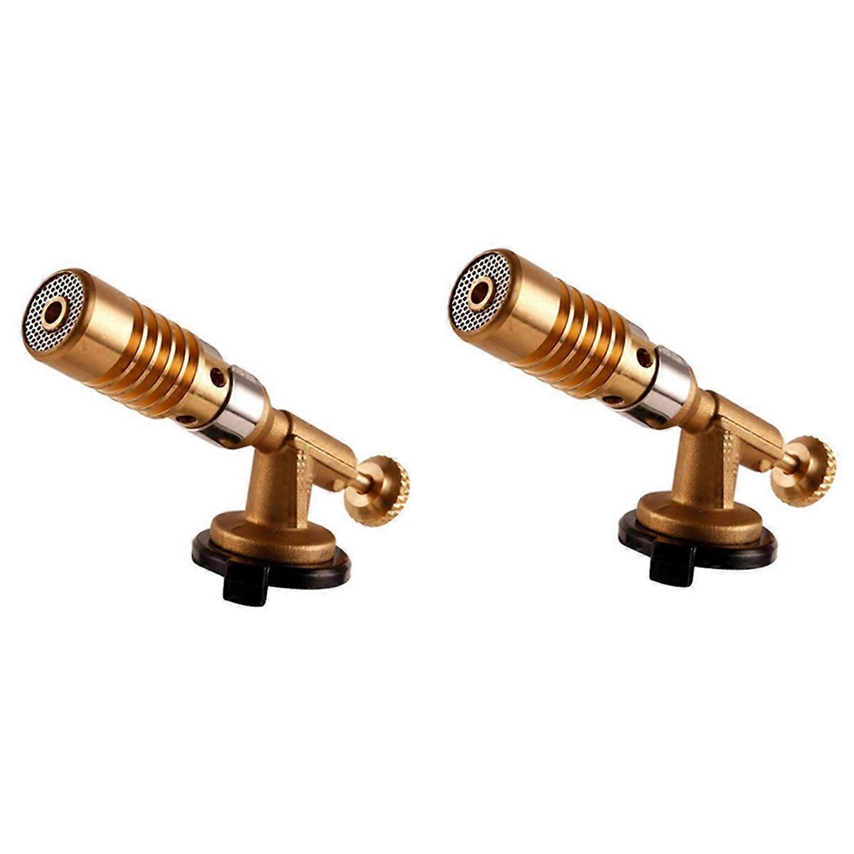 2X Gas Burner Welding Torch Portable Gas Torch Blowtorch Copper High Temperature Brass Mapp Gas Torc