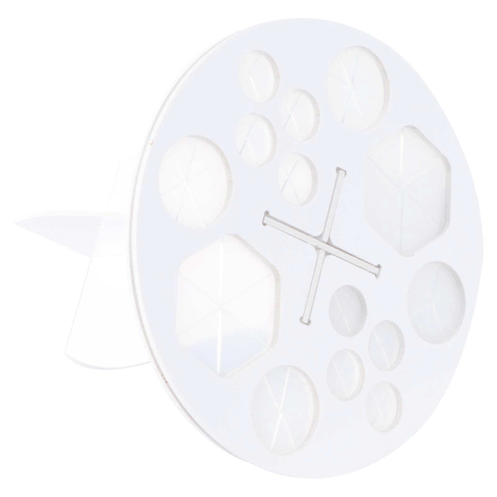 1PC Makeup Brush Drying Rack 14 Holes Multifunction Makeup Brush Holder Stand Display Rack (White)
