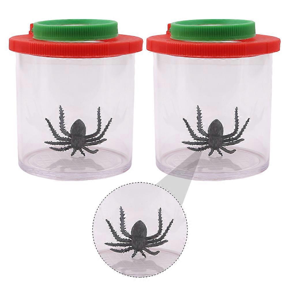 Portable Insect Study Cages Featuring 3x and 6x Magnification Lenses