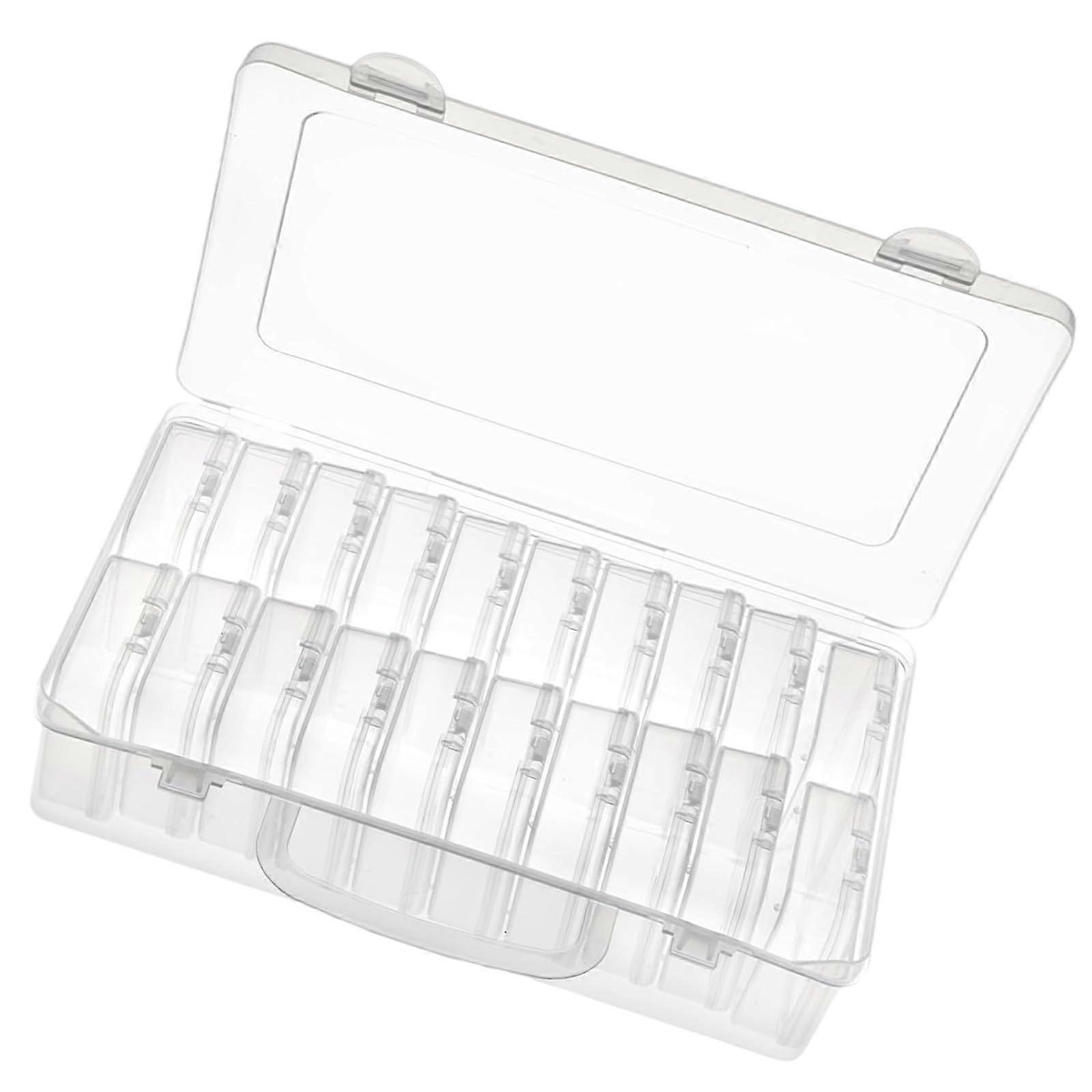 Robust Plastic Jewelry Organizer Boxes with Various Slot Lids, Bead Containers, and Stackable Designs for Travel and Home Use – 20 Storage Boxes