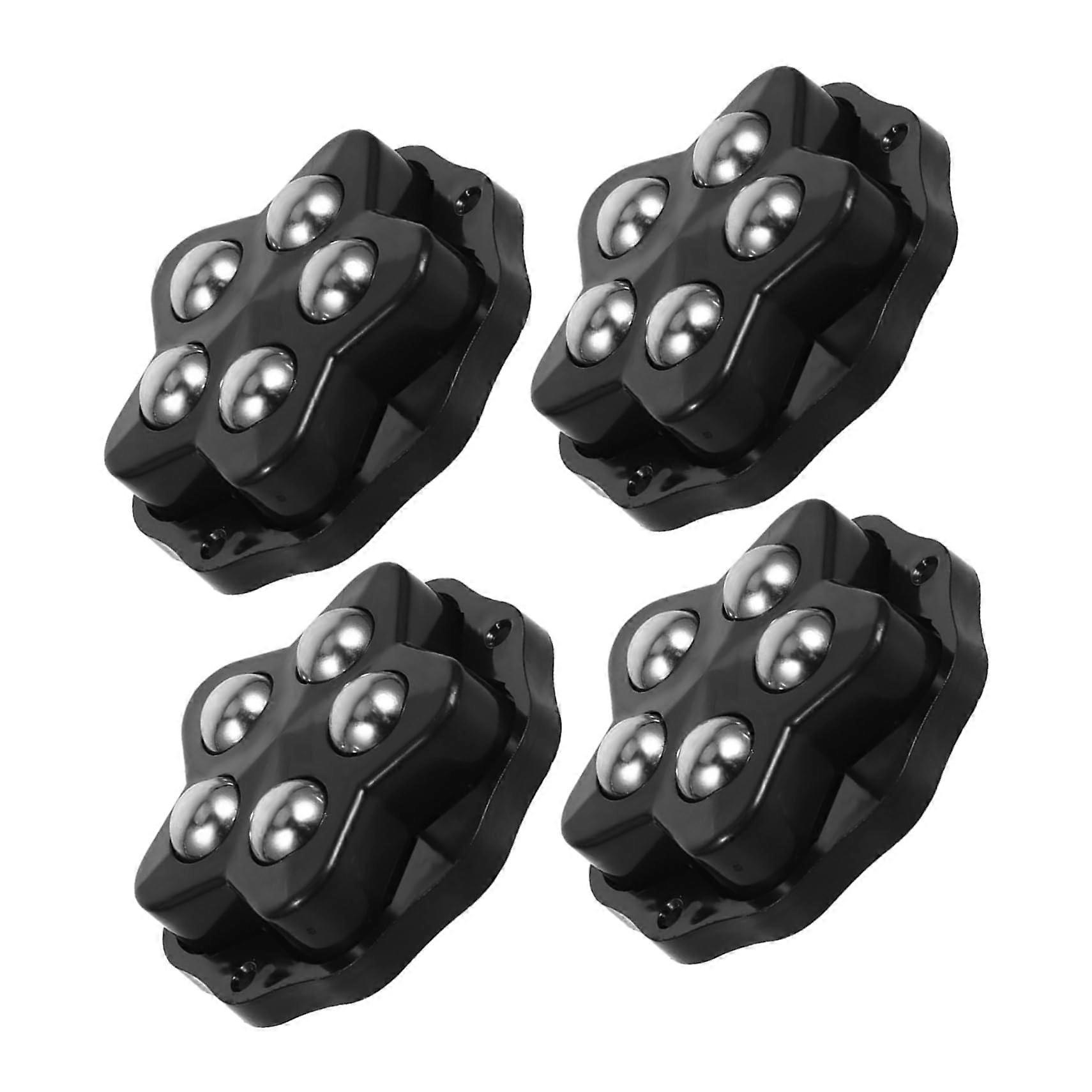 Self-Adhesive Universal Wheels 4-Piece Set Swivel Casters for Furniture and Storage Boxes Trash Bins