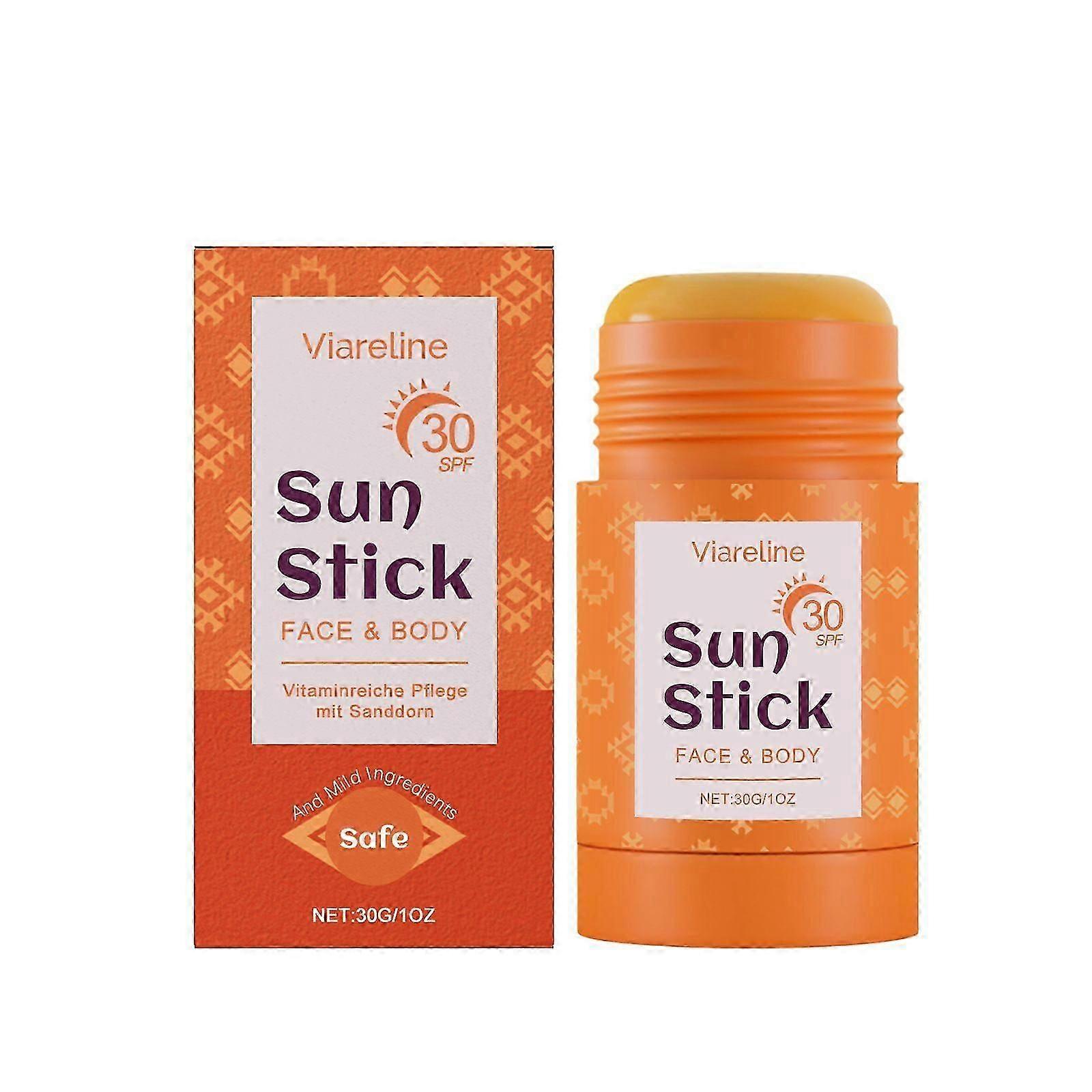 サンスティックSPF30-UVA / UVB保護付き防水サンクリーム-目に見えない日焼け止めスティックブロードスペクトルSPF30、トラベルサイズサンケア日焼け止め