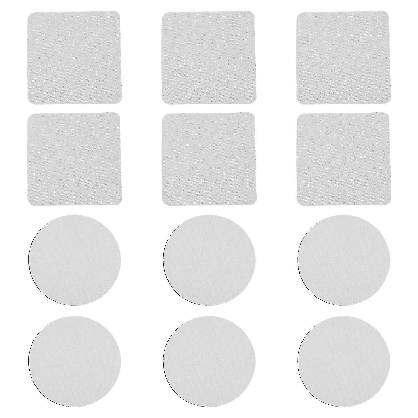 Rubber Coasters with AntiSkid Design for Home Color 24 Pieces