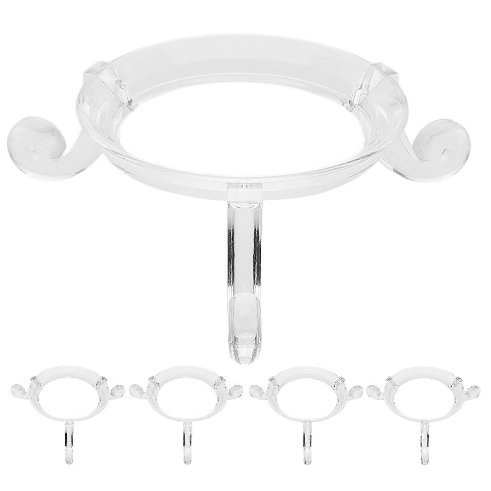 Transparent Acrylic Baseball Display Stand for Displaying Home Office Decorative Use 5Pcs