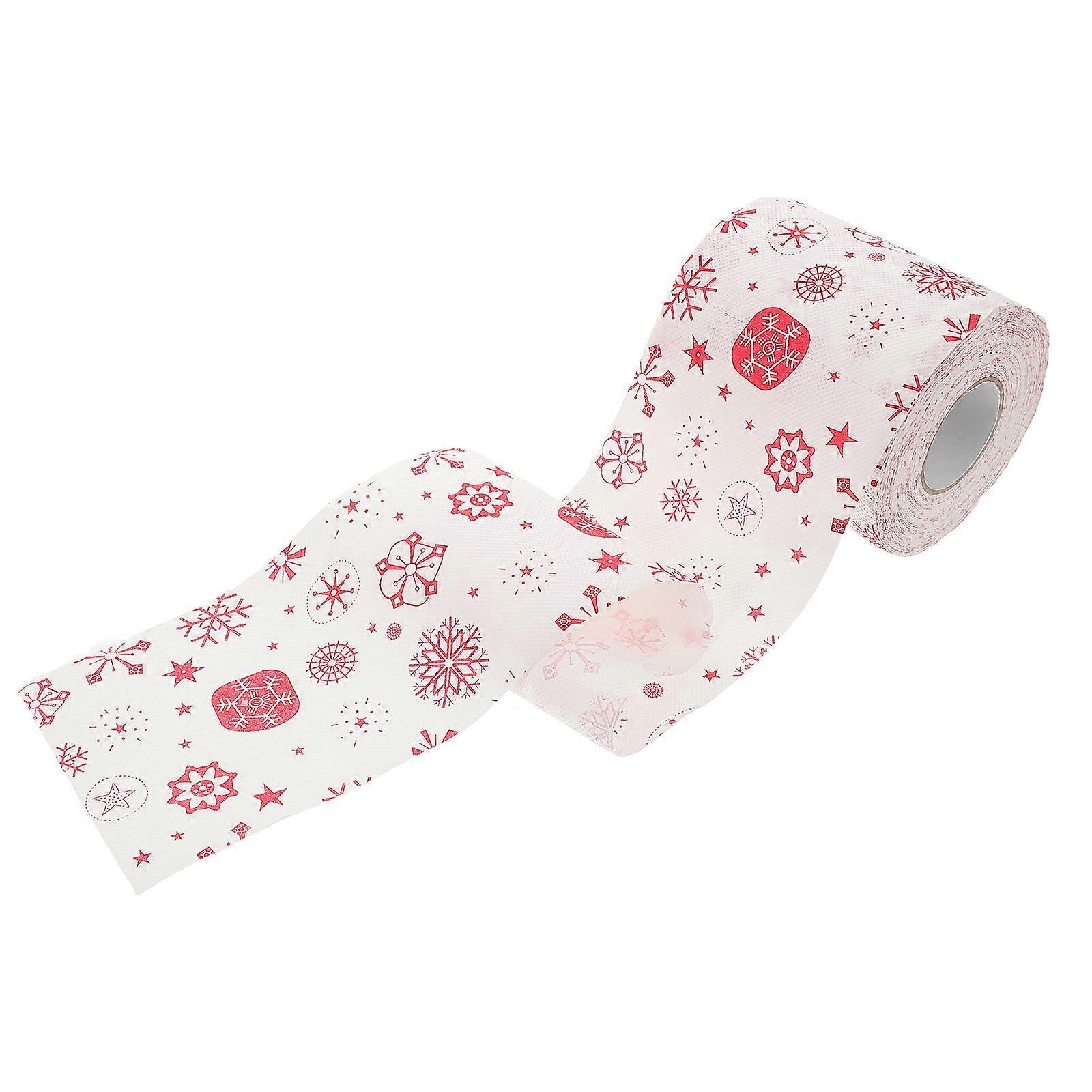 Xmas Themed Toilet Tissue Roll Suitable For Parties And Family Use Assorted Color Decorative 1 Roll