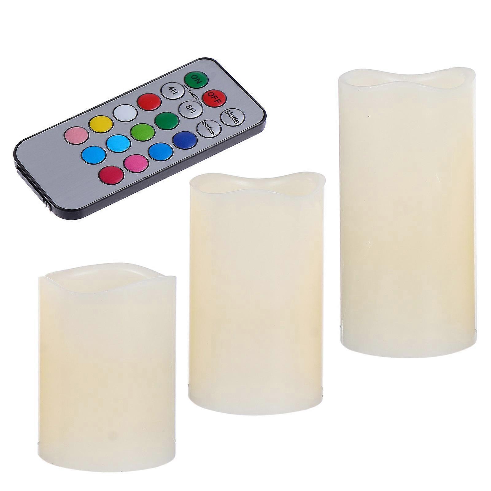 LED Remote Control Candle Lamp for Decoration Use 1Set Electronic Candle Light
