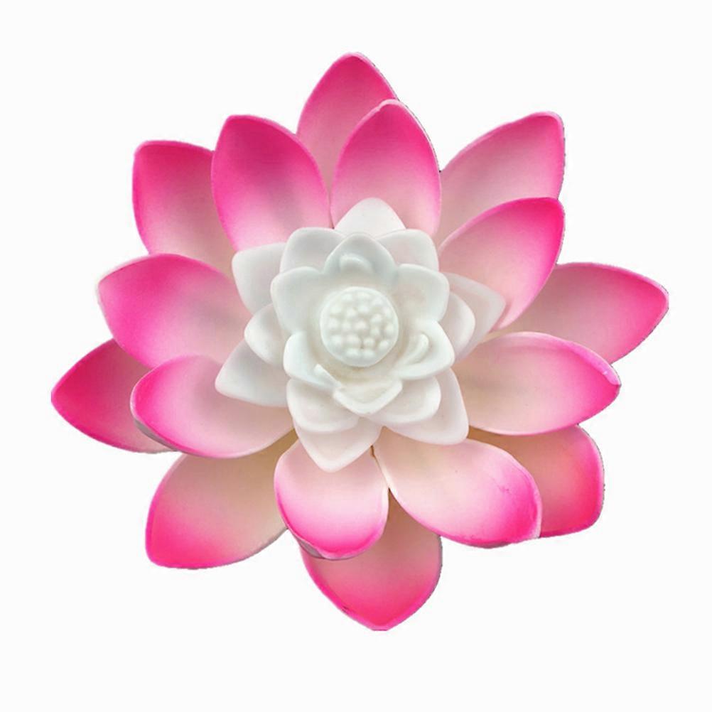 4PCS LED Lotus with Warm White Lights for Pool Decor Assorted Color EVA