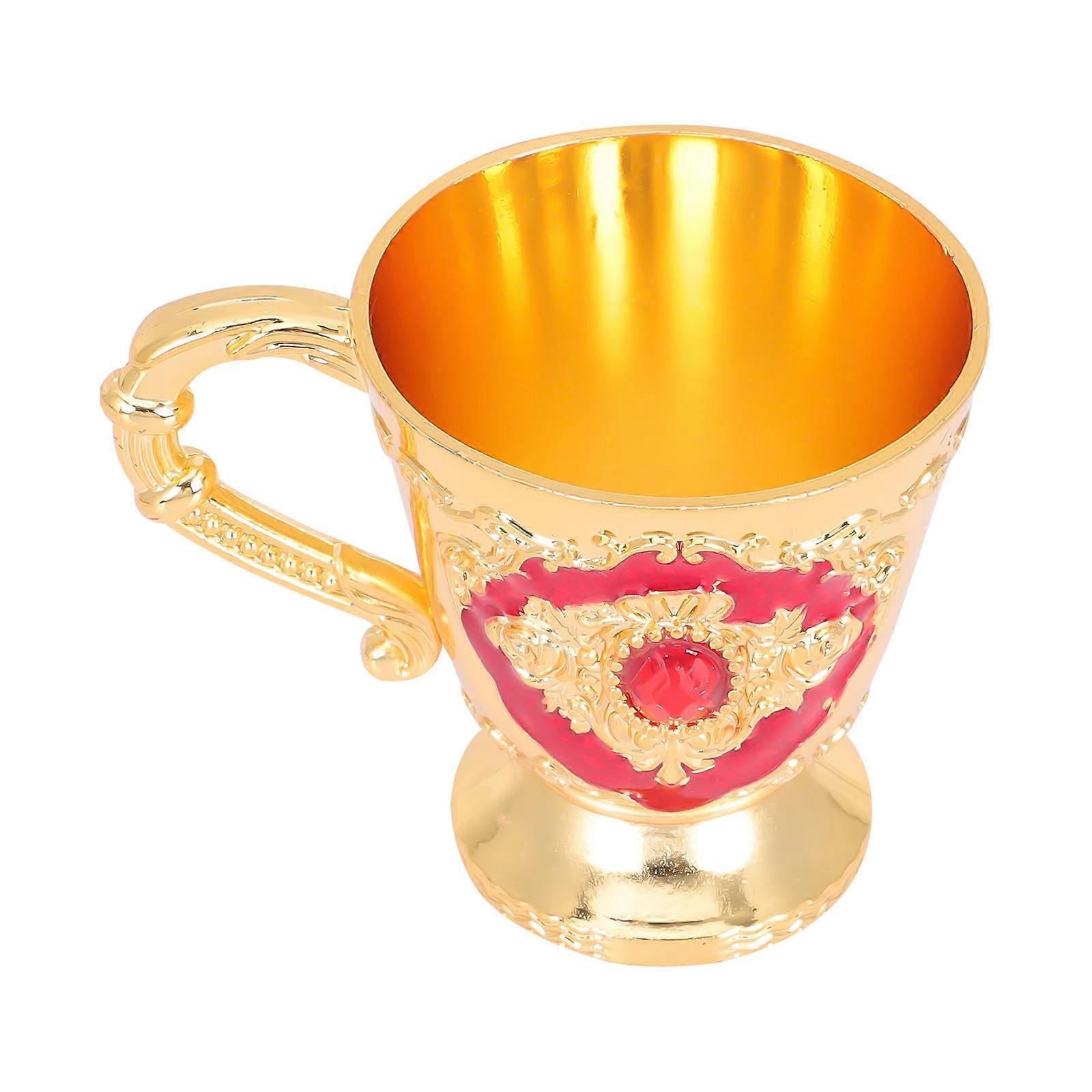 Metal Cups For Drinking Antique Style Wine Cup Versatile For Beverages And Decorative Use 5.5x4.3cm Lightweight Design 1Pack