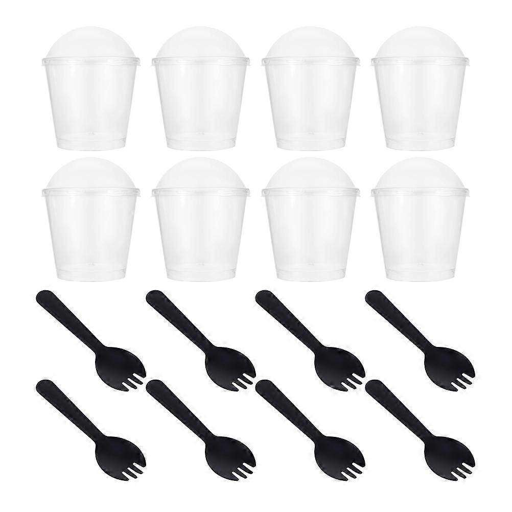 Transparent Plastic Dessert Cups for Storage and Parties 50 Sets Pudding Cups for oz