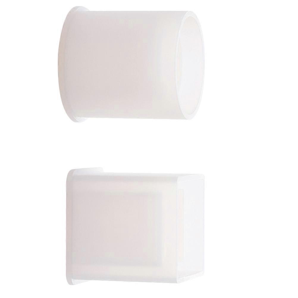 Silicone Flower Pot Mold for Storage White Flexible Reusable 2pcs Set Easy to Demould Ideal for DIY Gifts