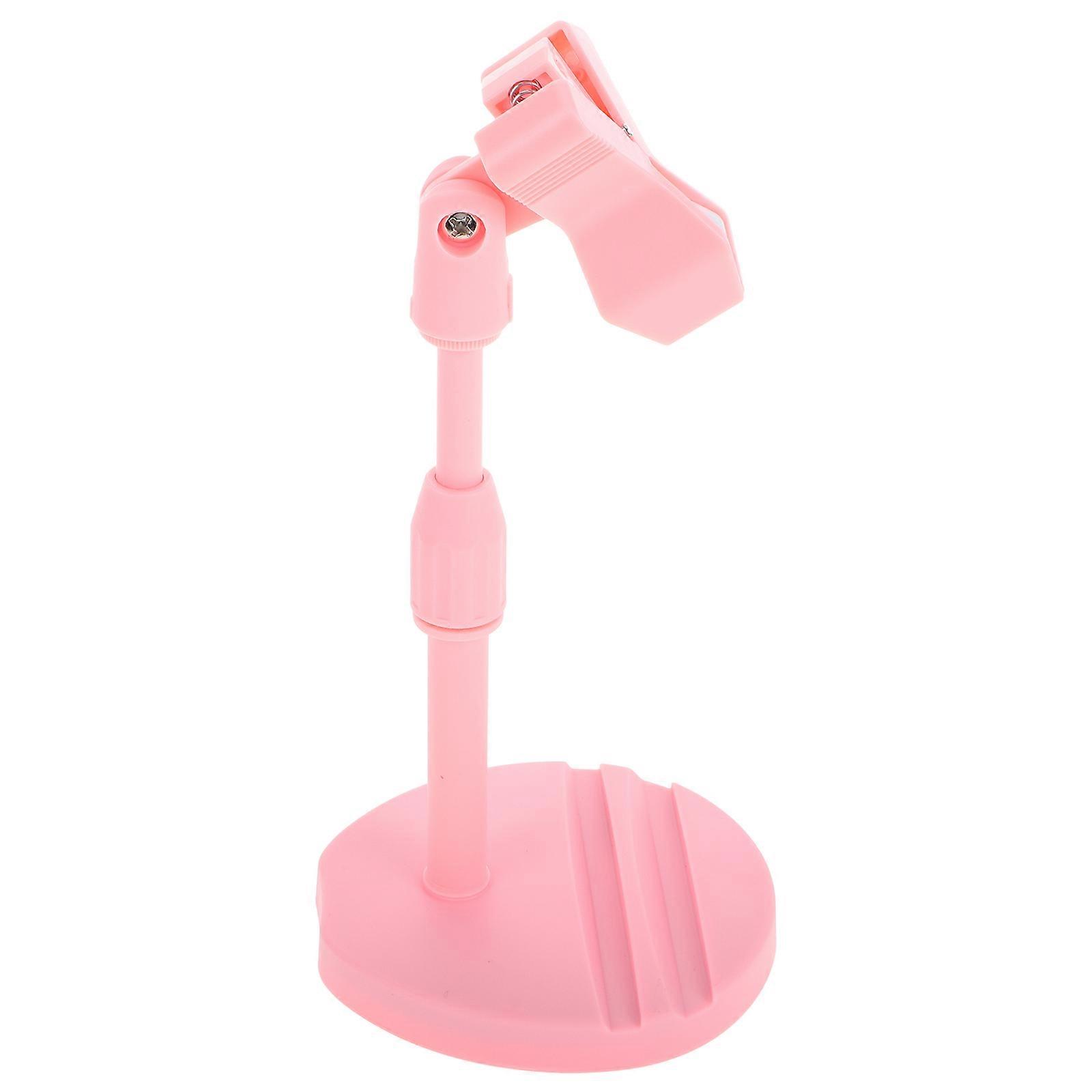 Adjustable Nail Light Holder For Nail Salon Sessions Stable Support Pink 1Pcs