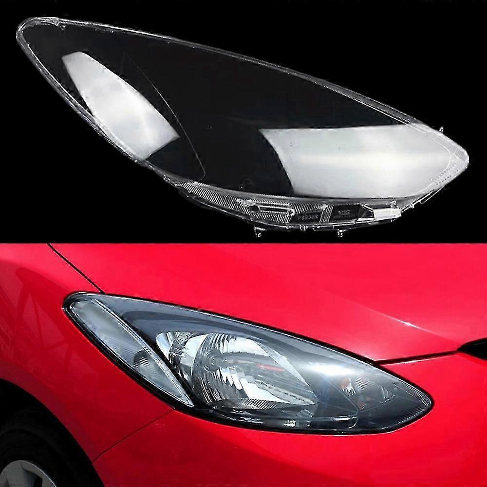 Für Mazda 2 M2 2007 ~ 2012 Auto Frontscheinwerfer Schale Lampenschirm Scheinwerfer Abdeckung Scheinwerfer Scheinwerfer Glas Lens Shell Lampenabdeckung Kappen 2025