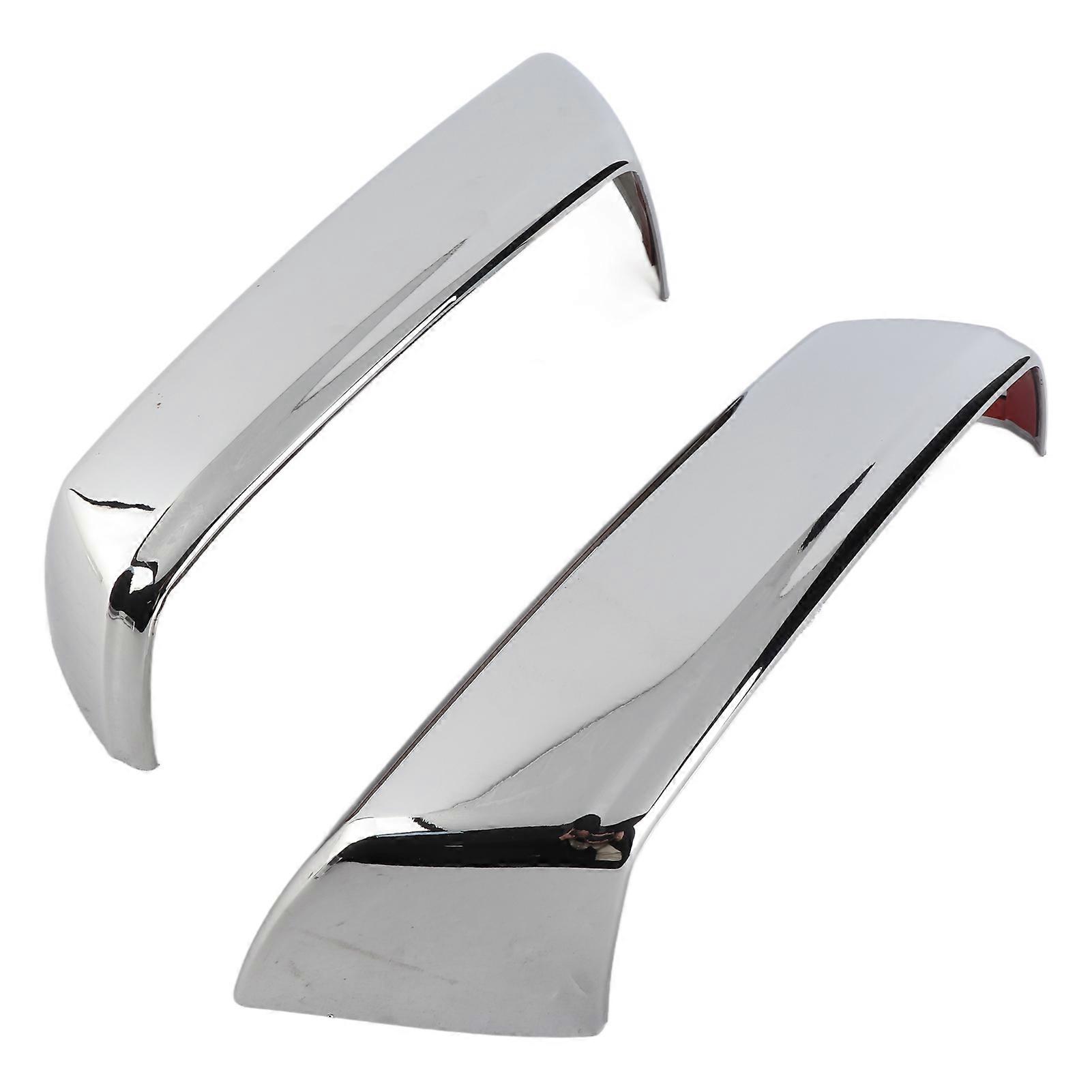 Chrome Triple Mirror Covers Overlays Trims Replacement for Car