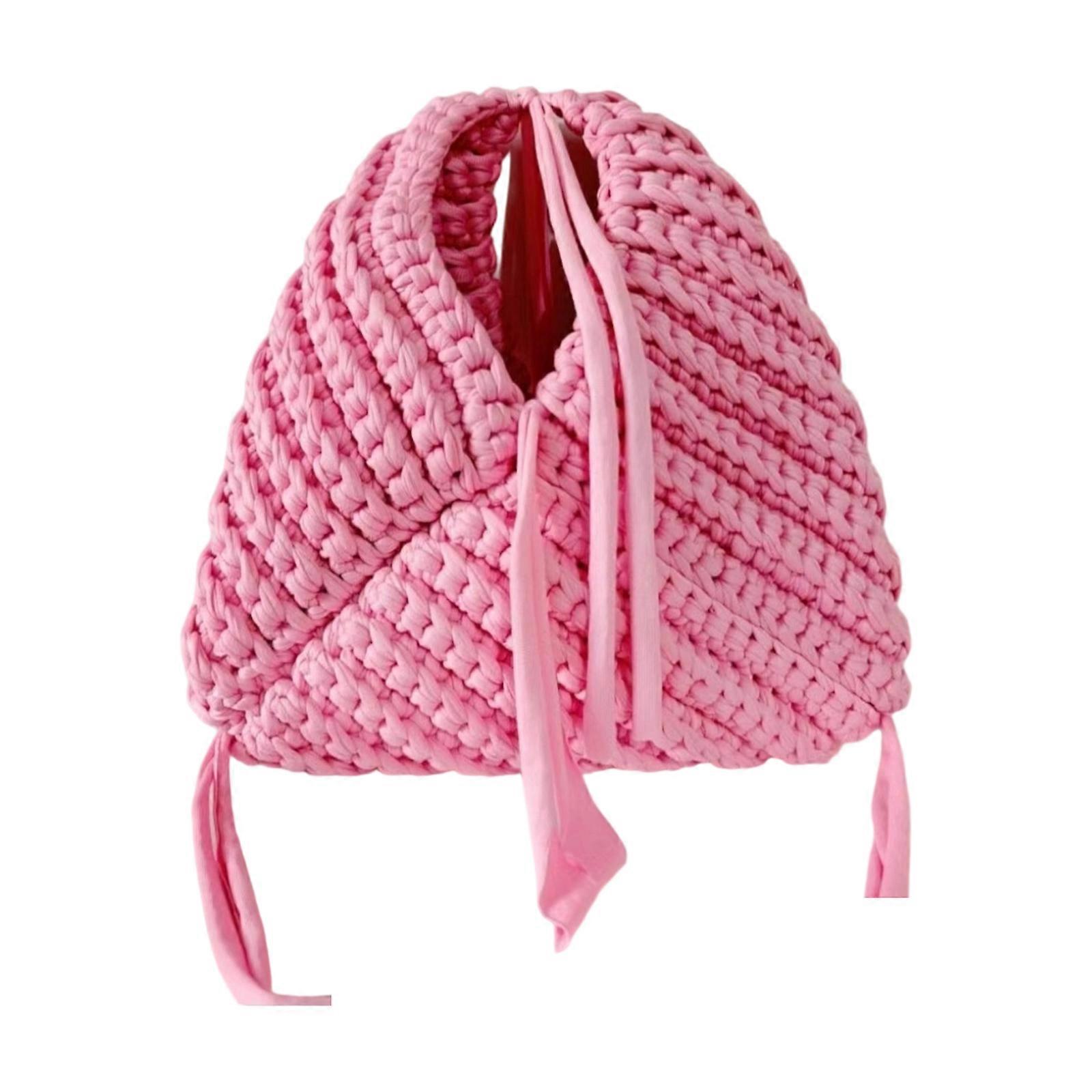 Triangular Structured Evening Bag Hand Braided Design Candy Color Fashion Evening Purse Daily Essential Handbag 9