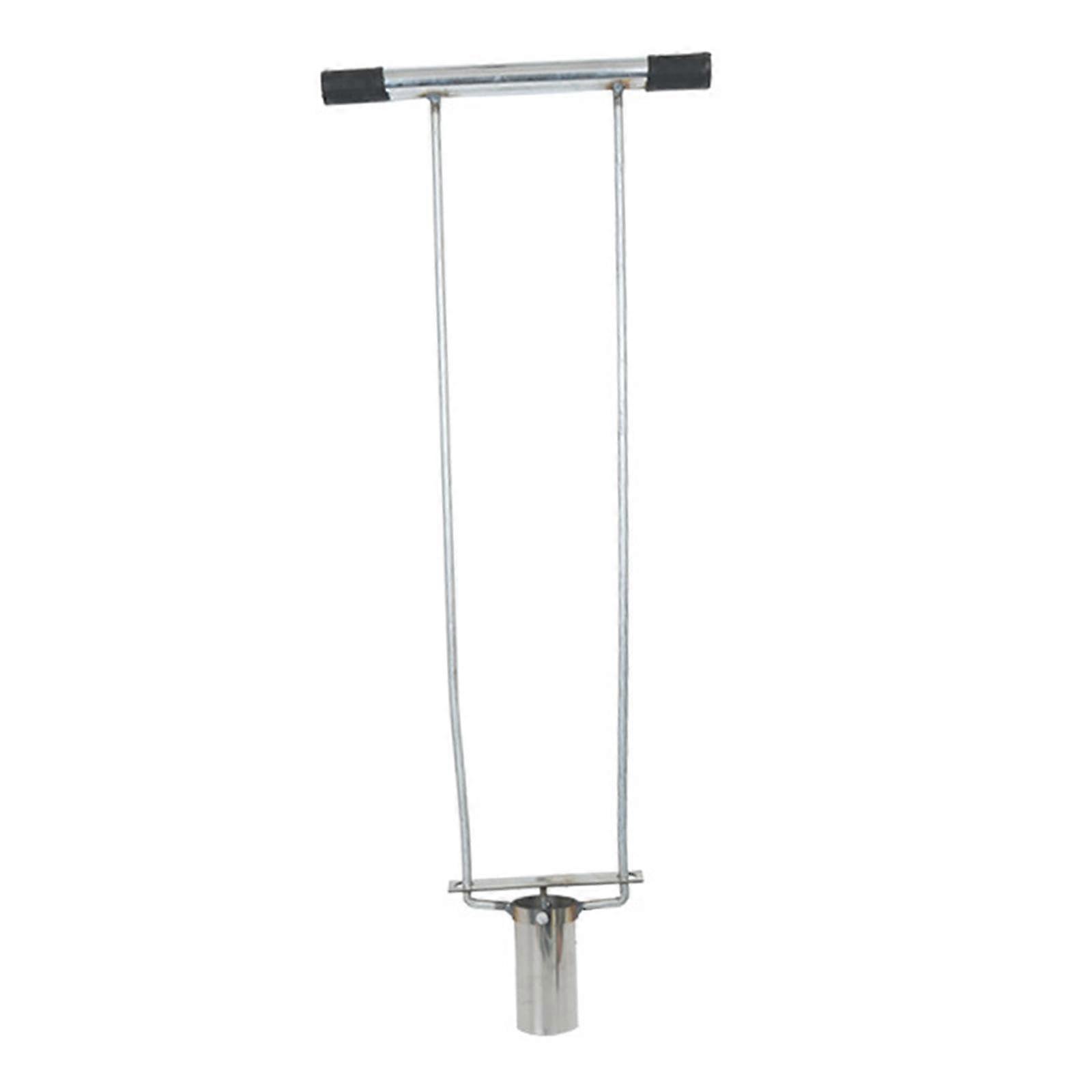 Bulb Planter, Sod Plugger, Metal, Versatile, Long Handle, Bulb Planting Tool, Garden Tool for Digging Holes, Style A