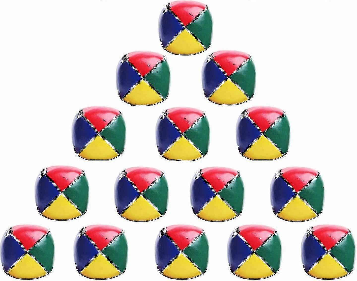 Soft Juggling Balls Set, 15 Pack, Kids Circus Throwing Games, Clown Play Props