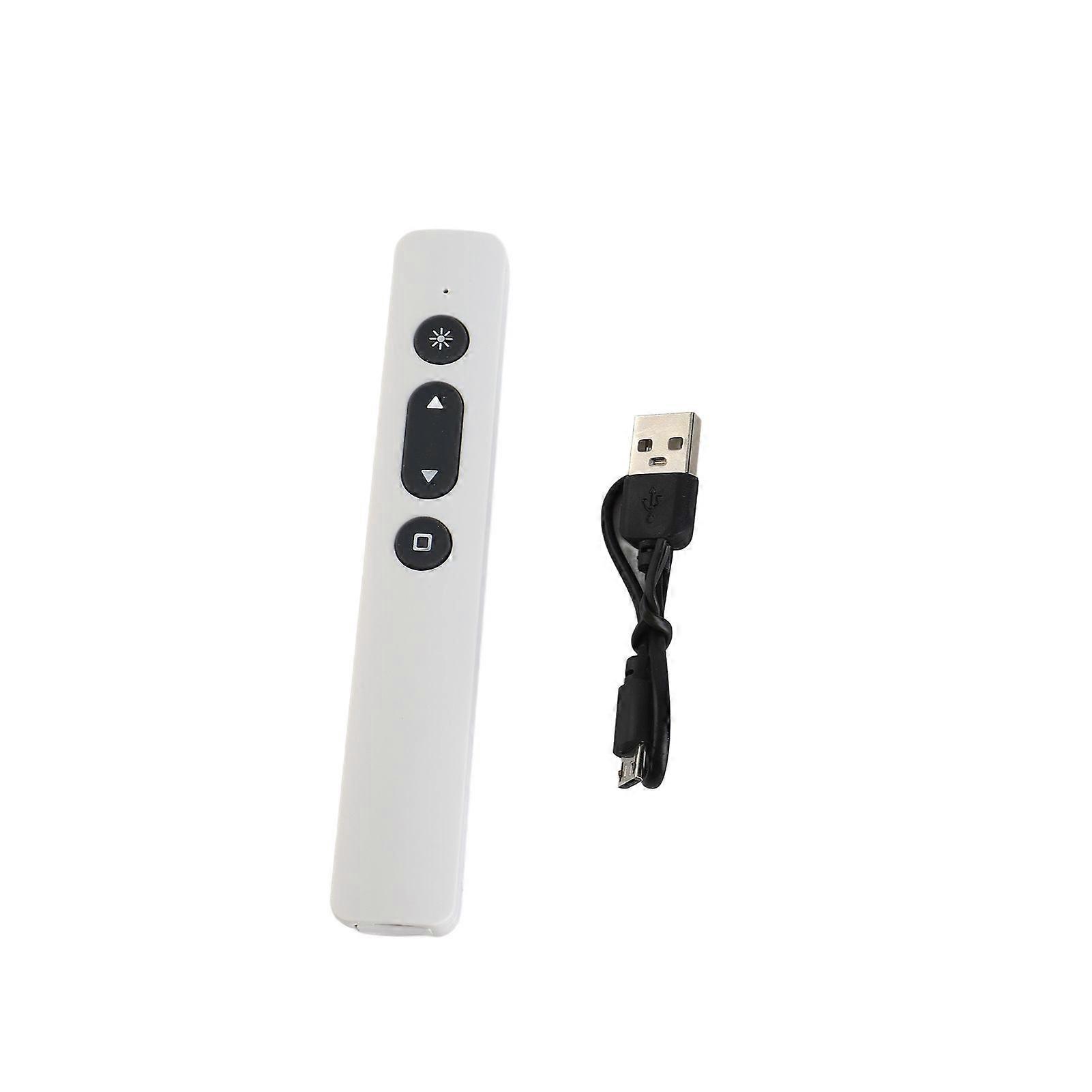 Wireless Presenter Remote Rechargeable USB Presentation Clicker 2.4GZ Clicker Slide Advancer for Computer Laptop
