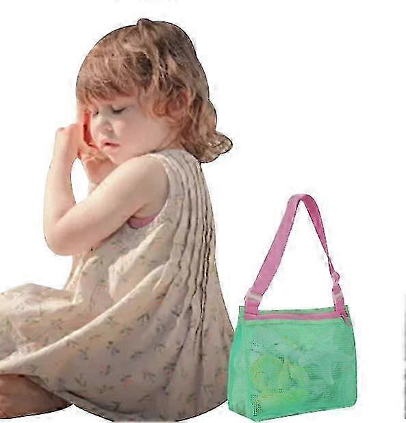 Shell mesh handbag, shell bag, beach toy bag, net bag(two packs)